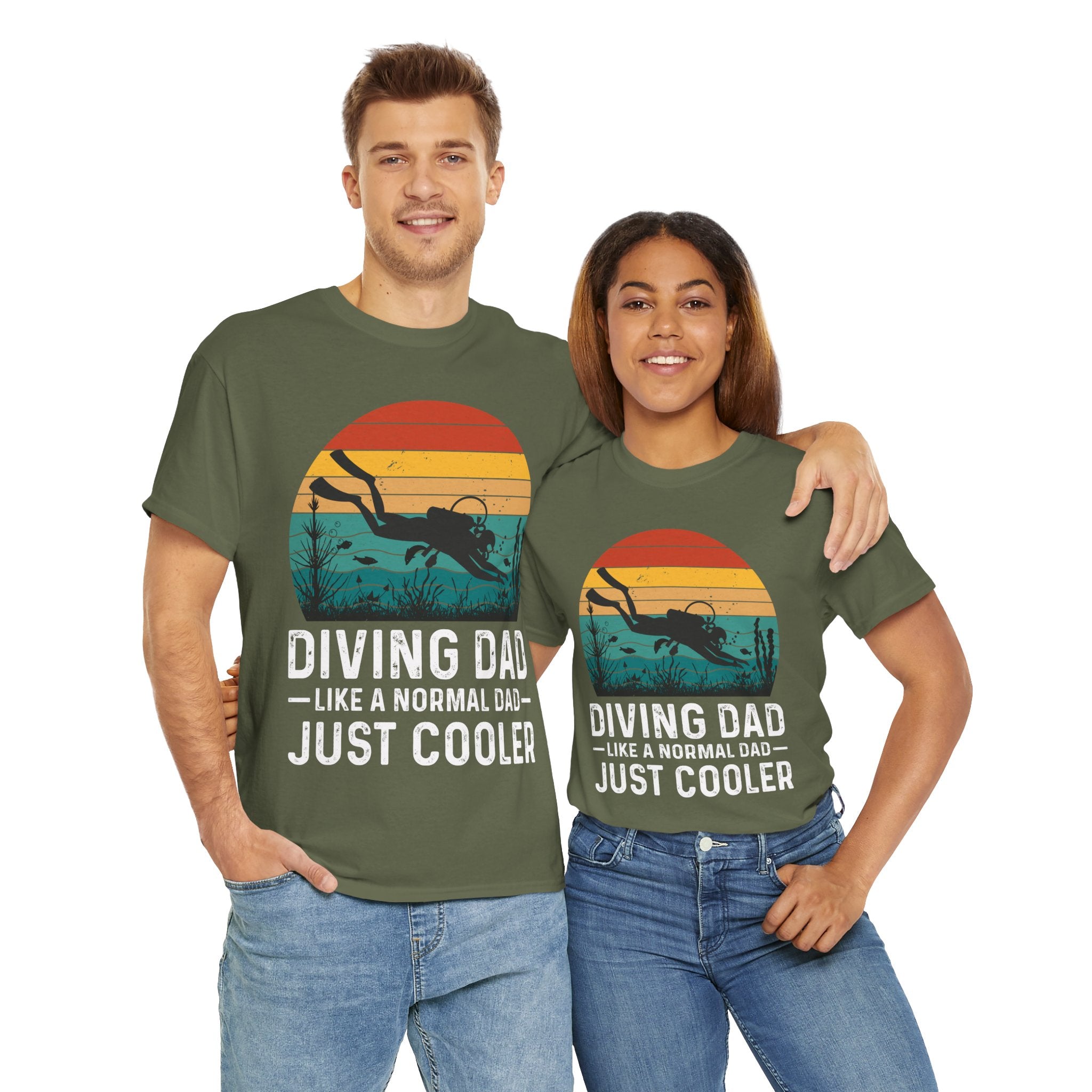 Diving Dad T-Shirt - Retro Scuba Design