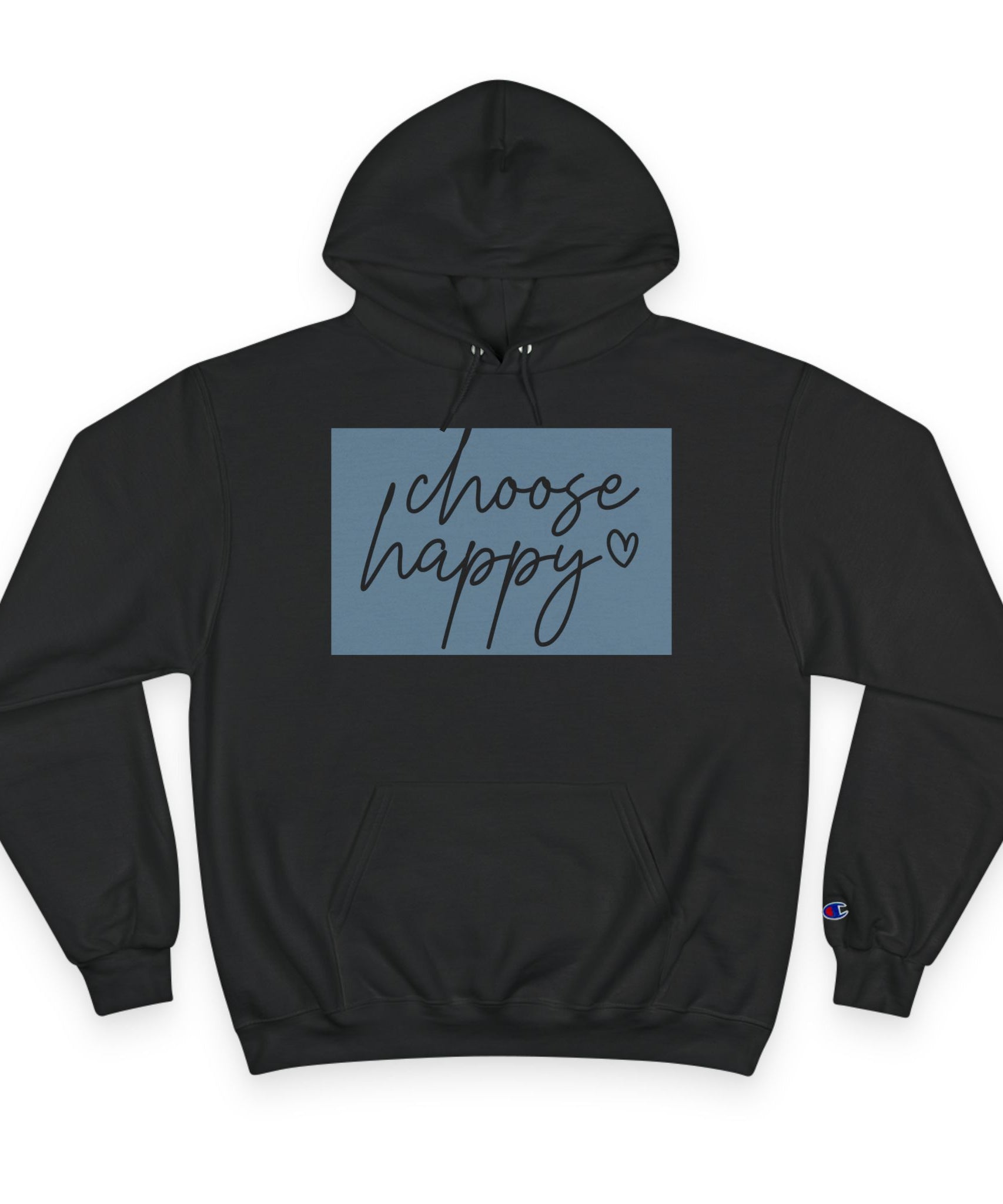 Unisex Hoodie – Choose Happy Minimalist Print