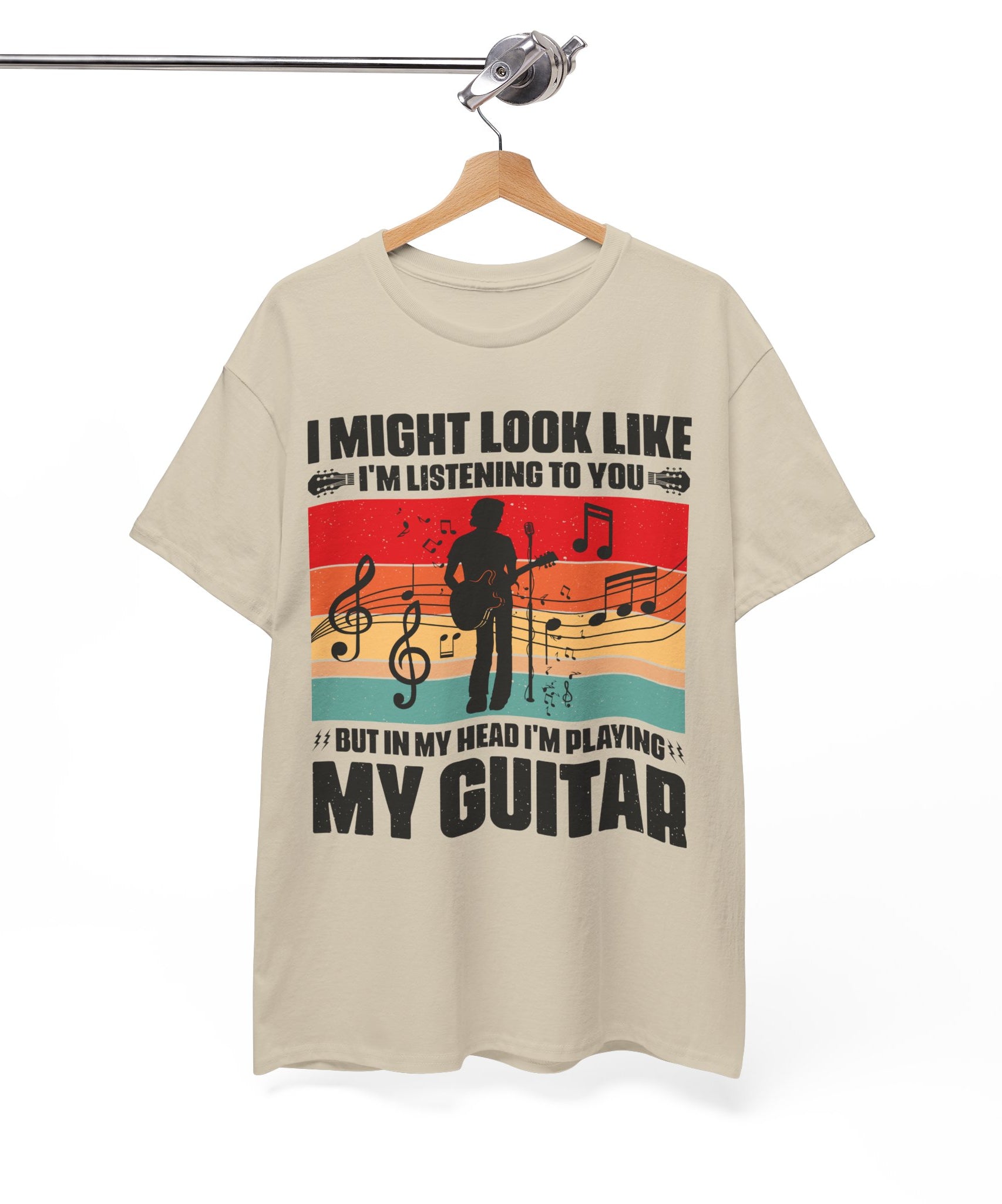 Retro Guitar Playing Mind T-Shirt | Gallory Hive