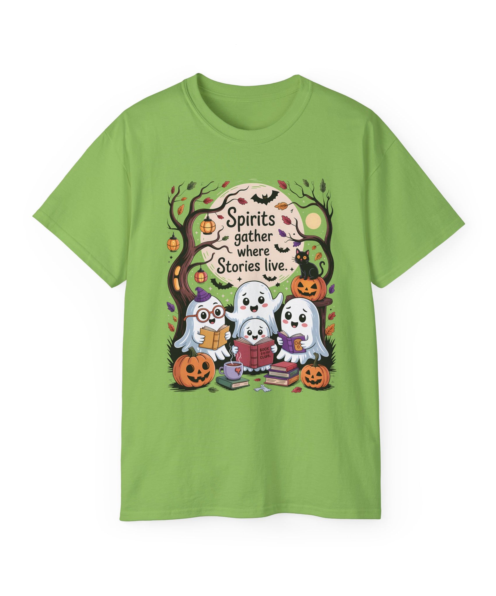Halloween Ghost Book Club Tee | Gallory Hive