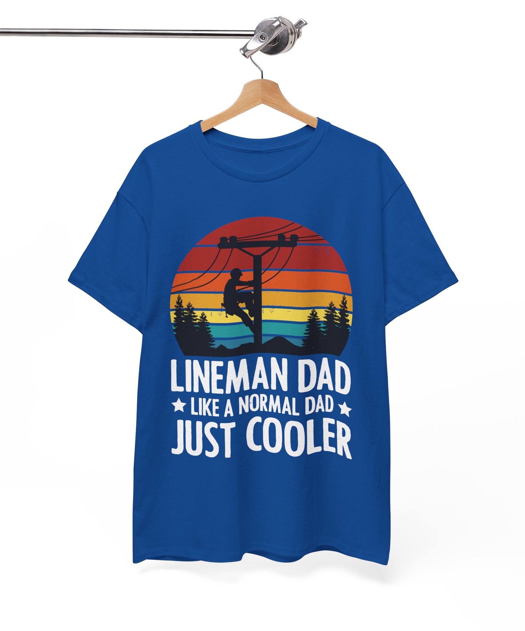Lineman Tee – Bold Sunset & Power Lines | Gallory Hive