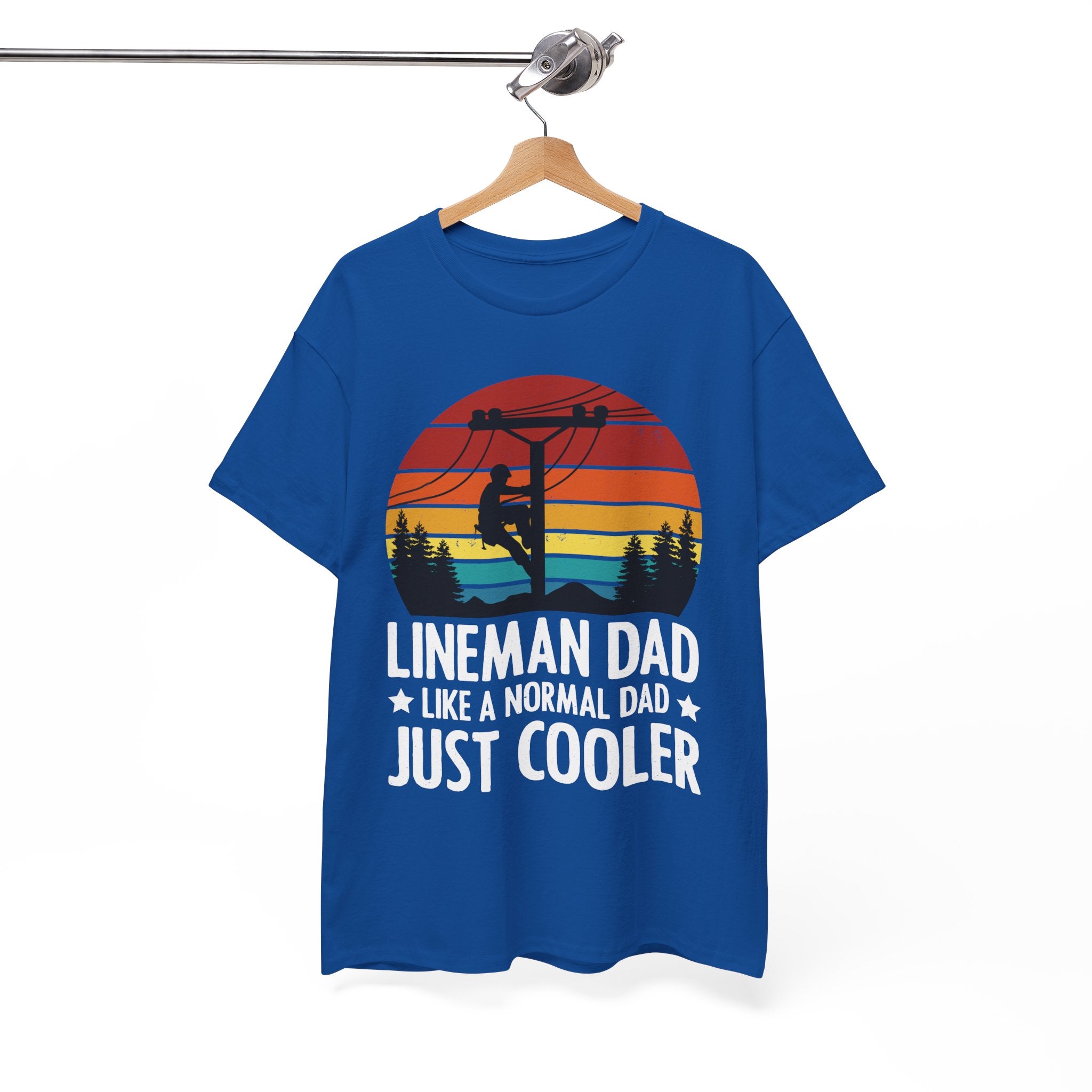 Lineman Tee – Bold Sunset & Power Lines | Gallory Hive