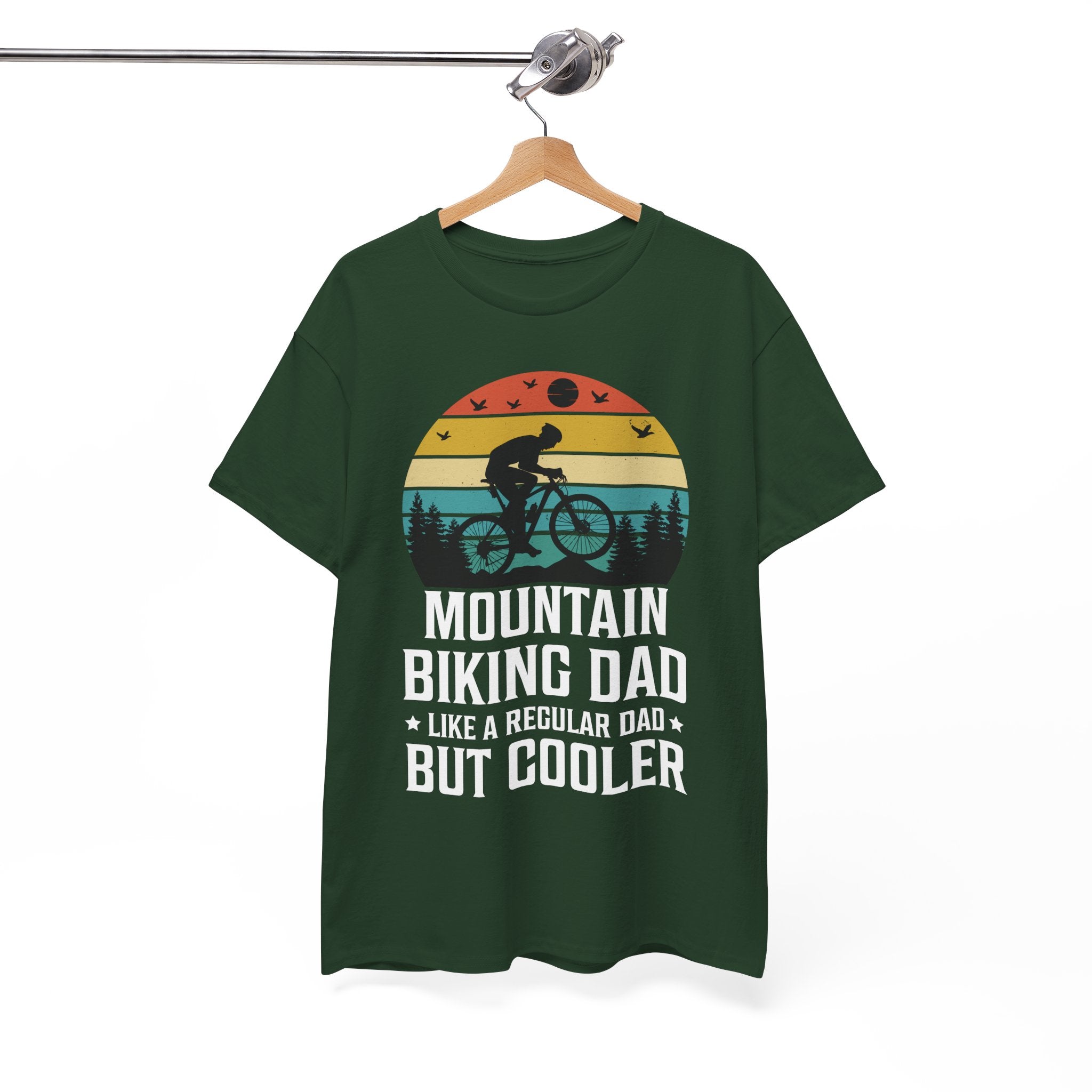 Retro Mountain Biking Dad Tee - Unique Gift Idea | Gallory Hive