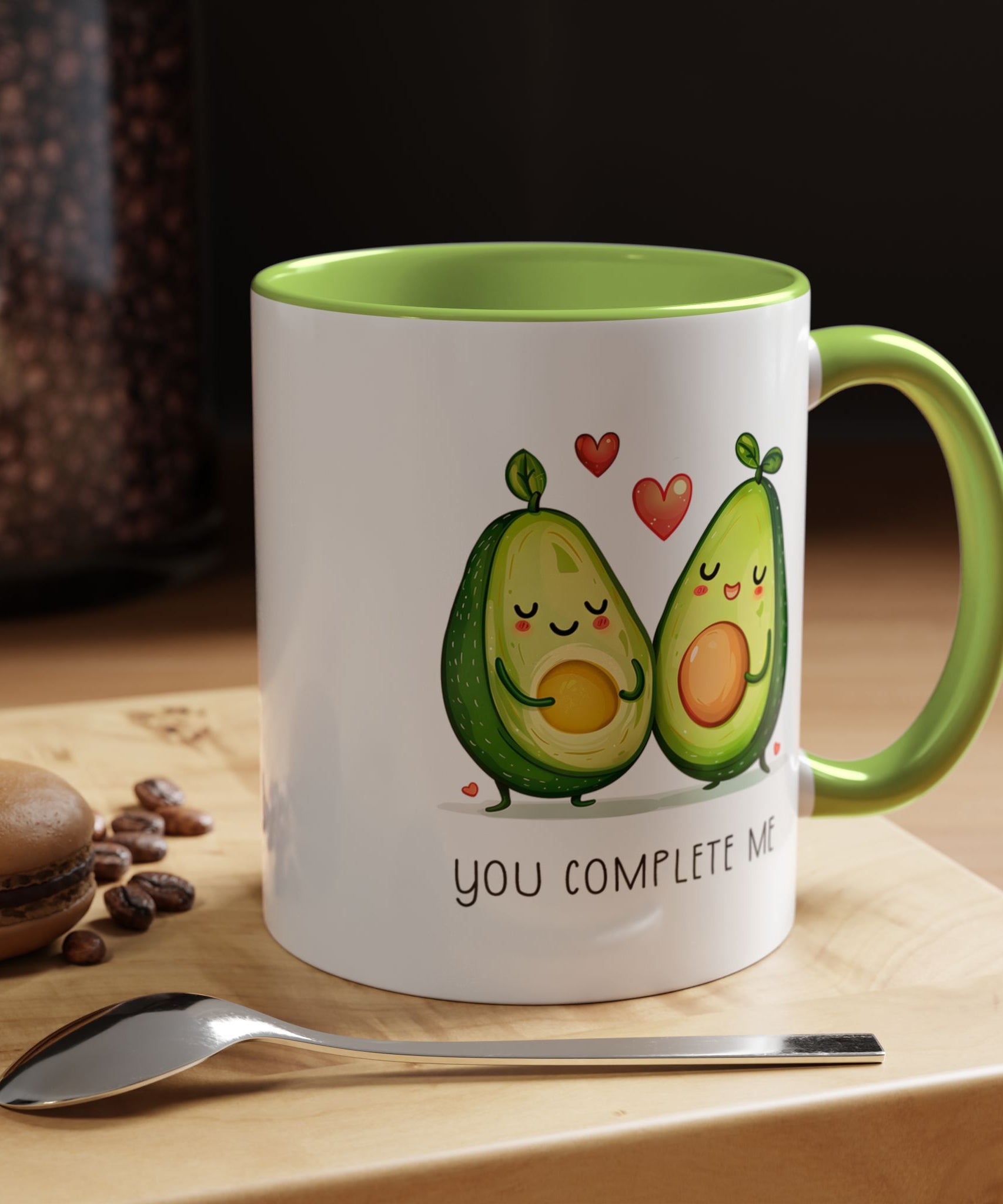 Funny Avocado Couple Ceramic Coffee Mug | Gallory Hive
