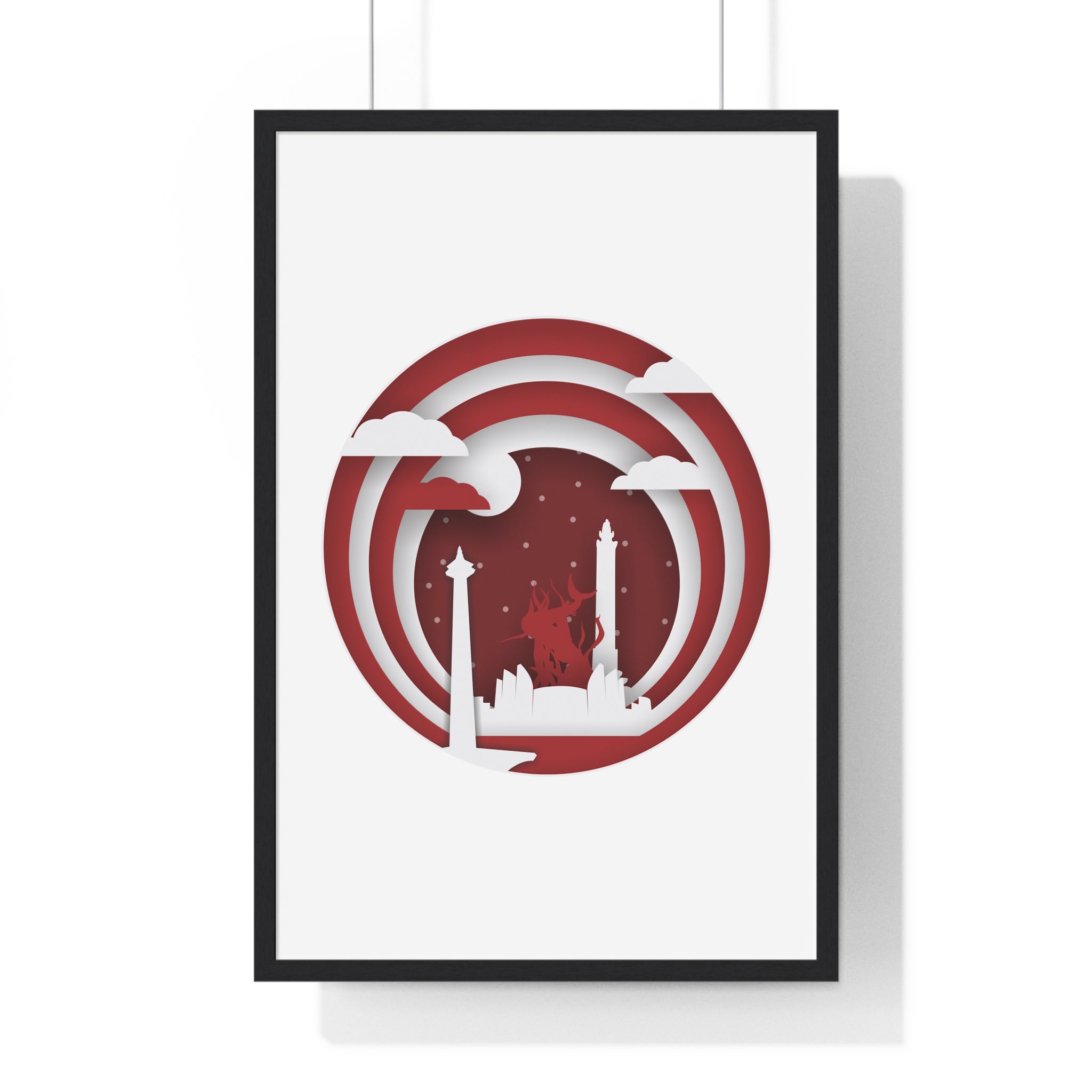 JAVAISLAND Illustrated Posters – Premium Wooden Frame & Museum-Quality Matte Paper