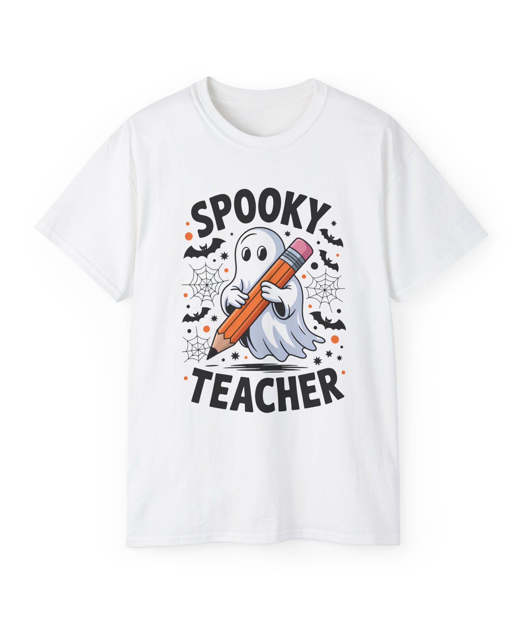 Spooky Teacher Ghost T-Shirt - Halloween Tee