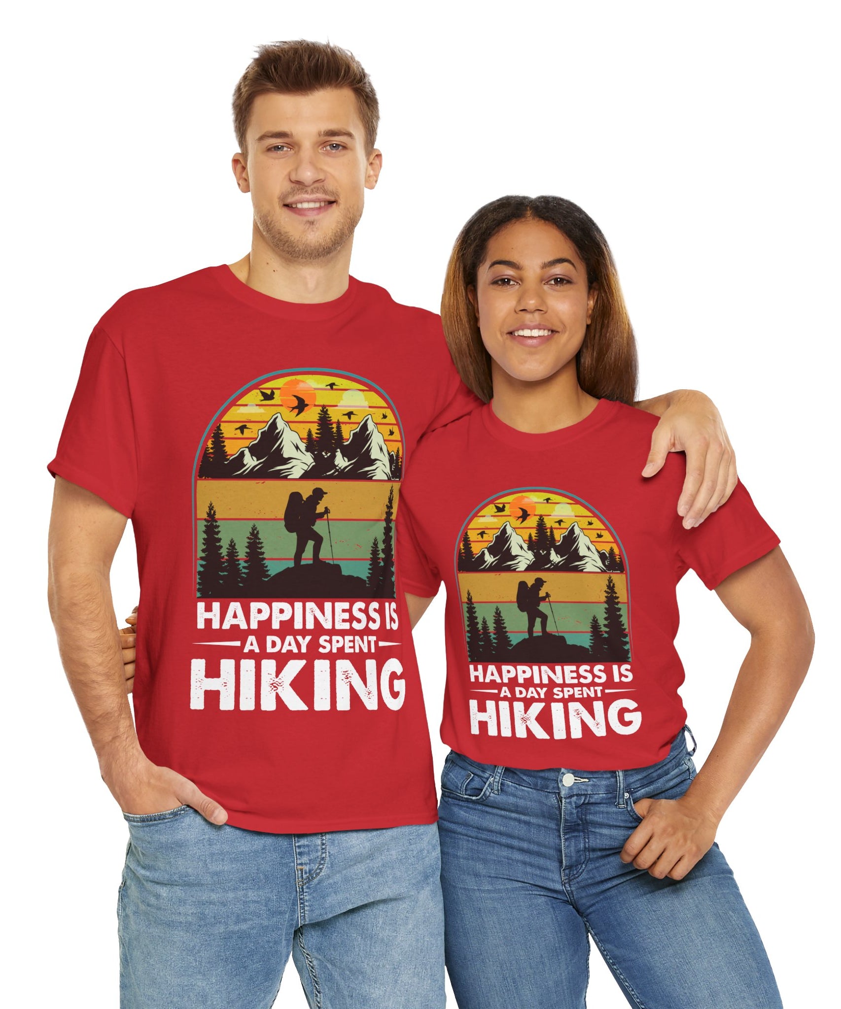 Vintage Hiker Sunset Mountain Tee
