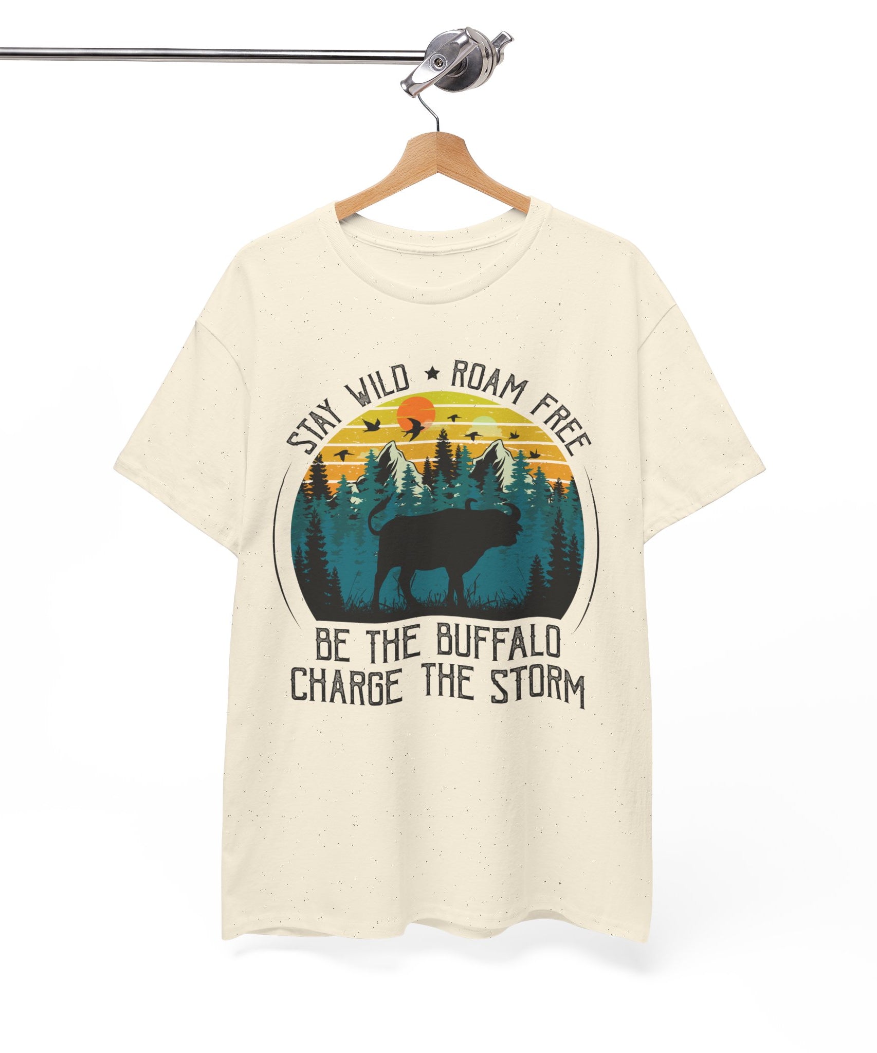 Wild Buffalo Mountain Graphic Tee | Gallory Hive