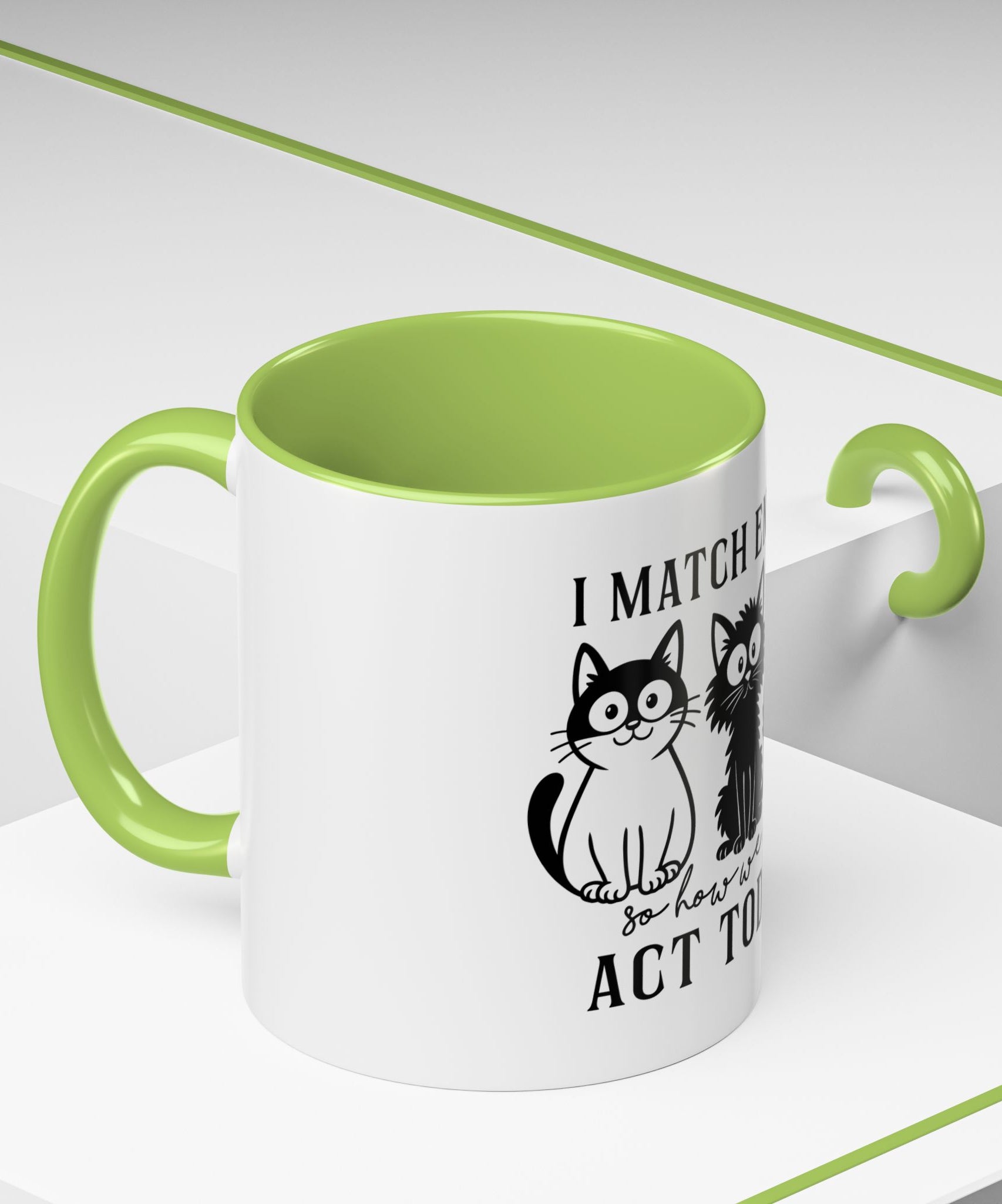 Quirky Cat Coffee Mug, Fun Kitty Mug for Cat Lovers, Gift for Pet Owners, Unique Cat-Themed Drinkware, Cute Cat Lover Present
