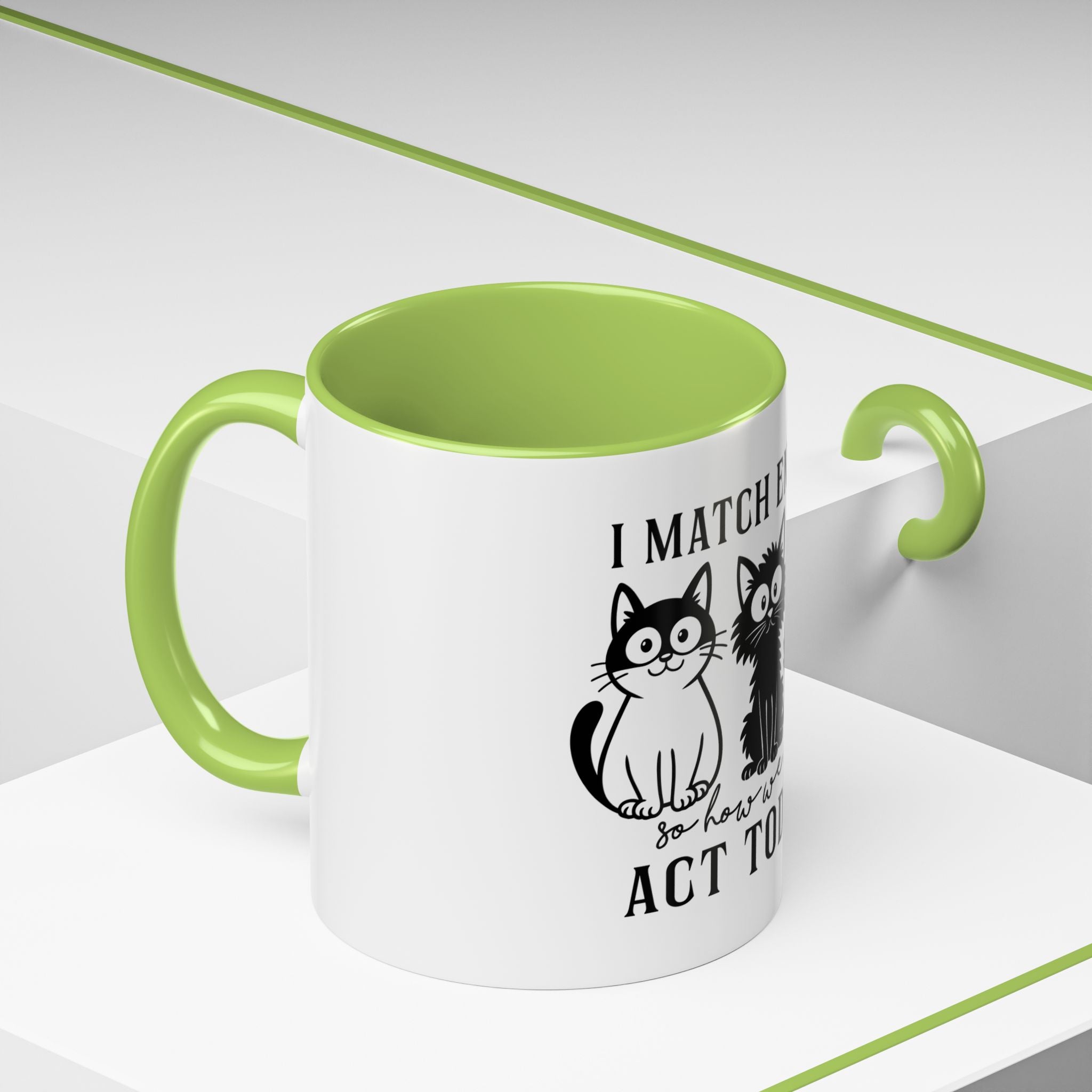 Quirky Cat Coffee Mug, Fun Kitty Mug for Cat Lovers, Gift for Pet Owners, Unique Cat-Themed Drinkware, Cute Cat Lover Present