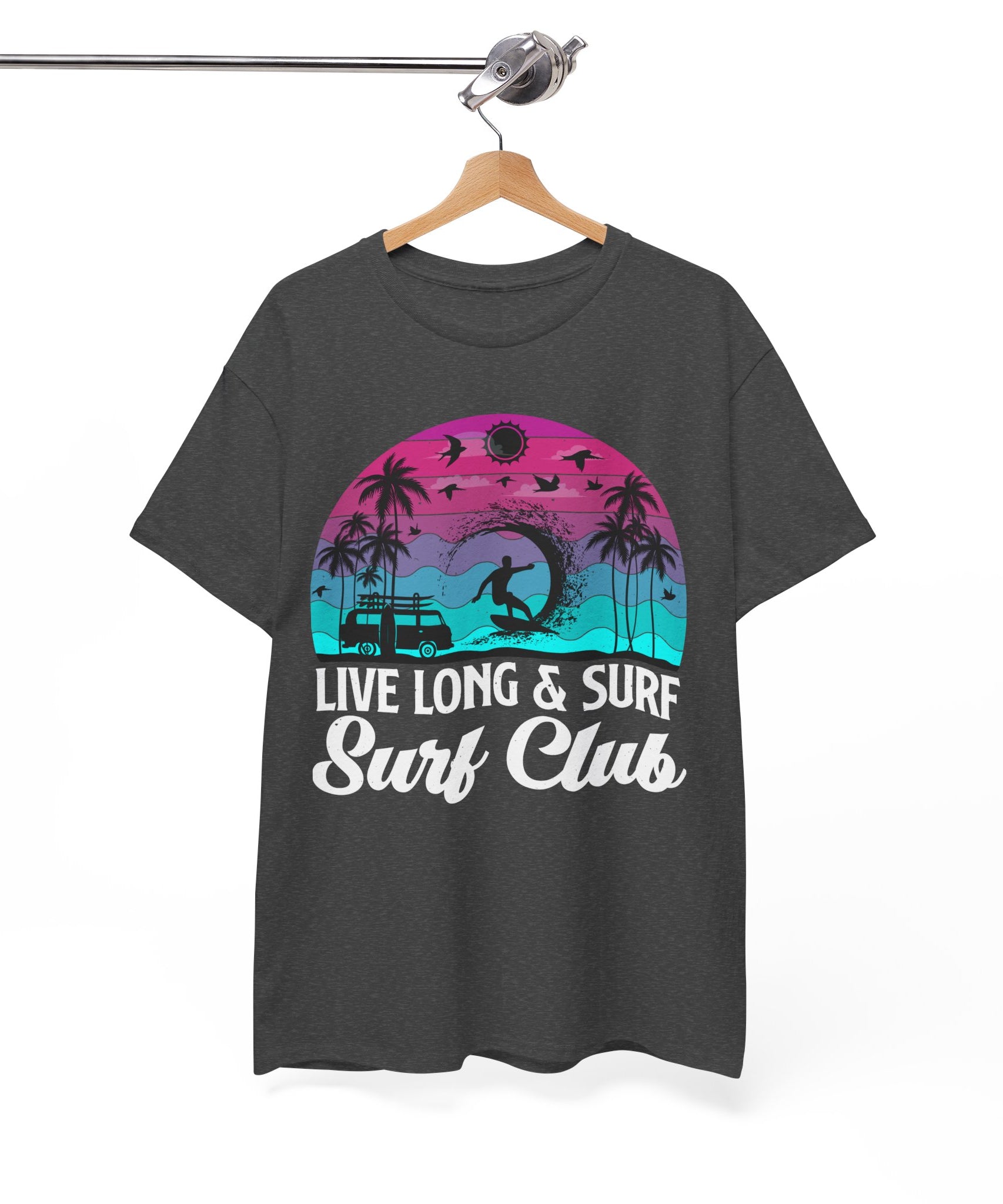 Surf Club Beach Sunset T-Shirt | Gallory Hive