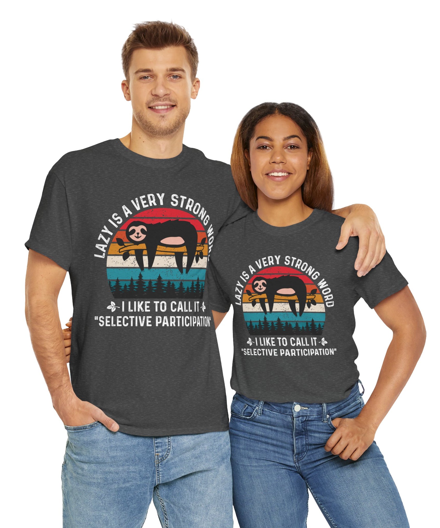 Sloth Hiking Team Retro Sunset Tee