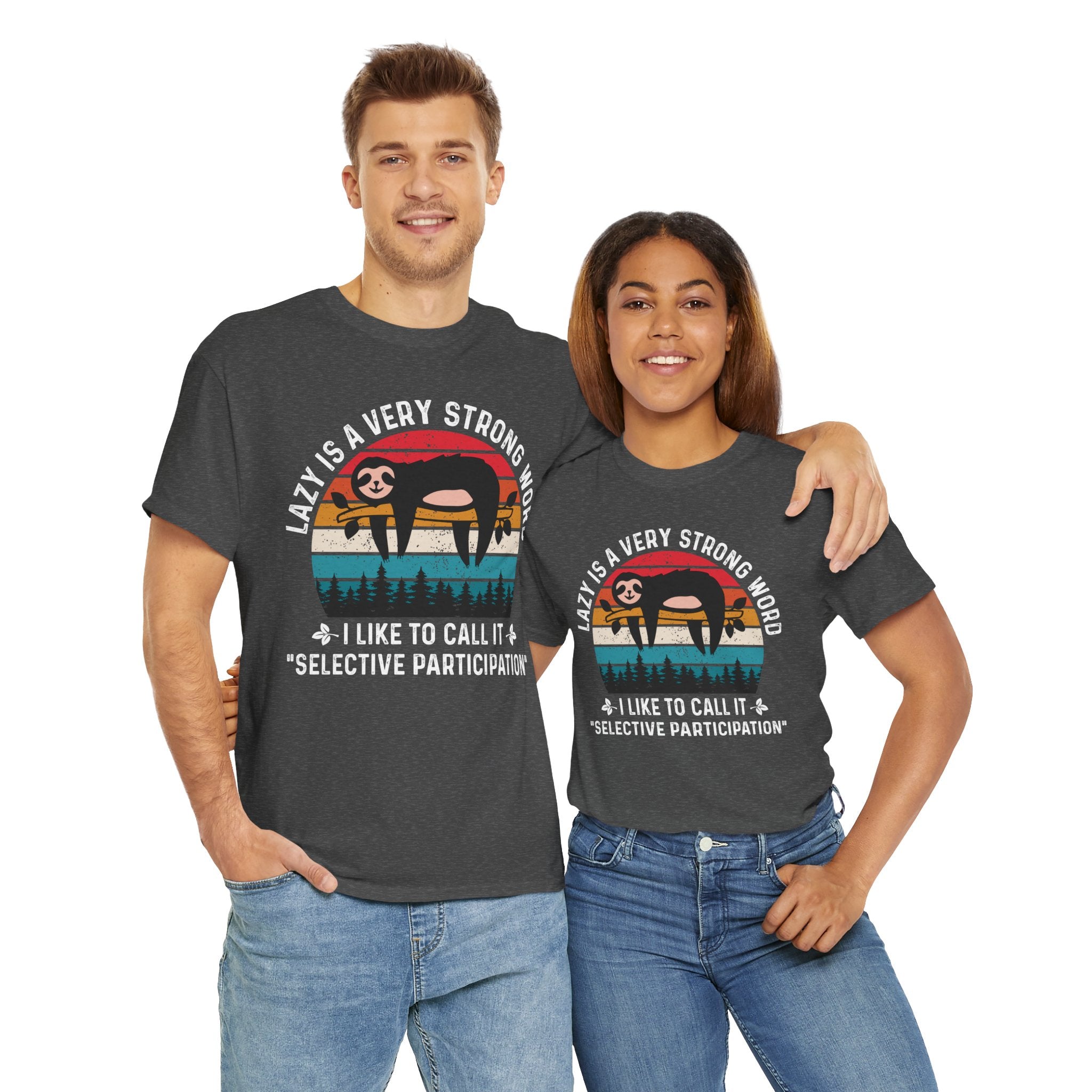 Sloth Hiking Team Retro Sunset Tee