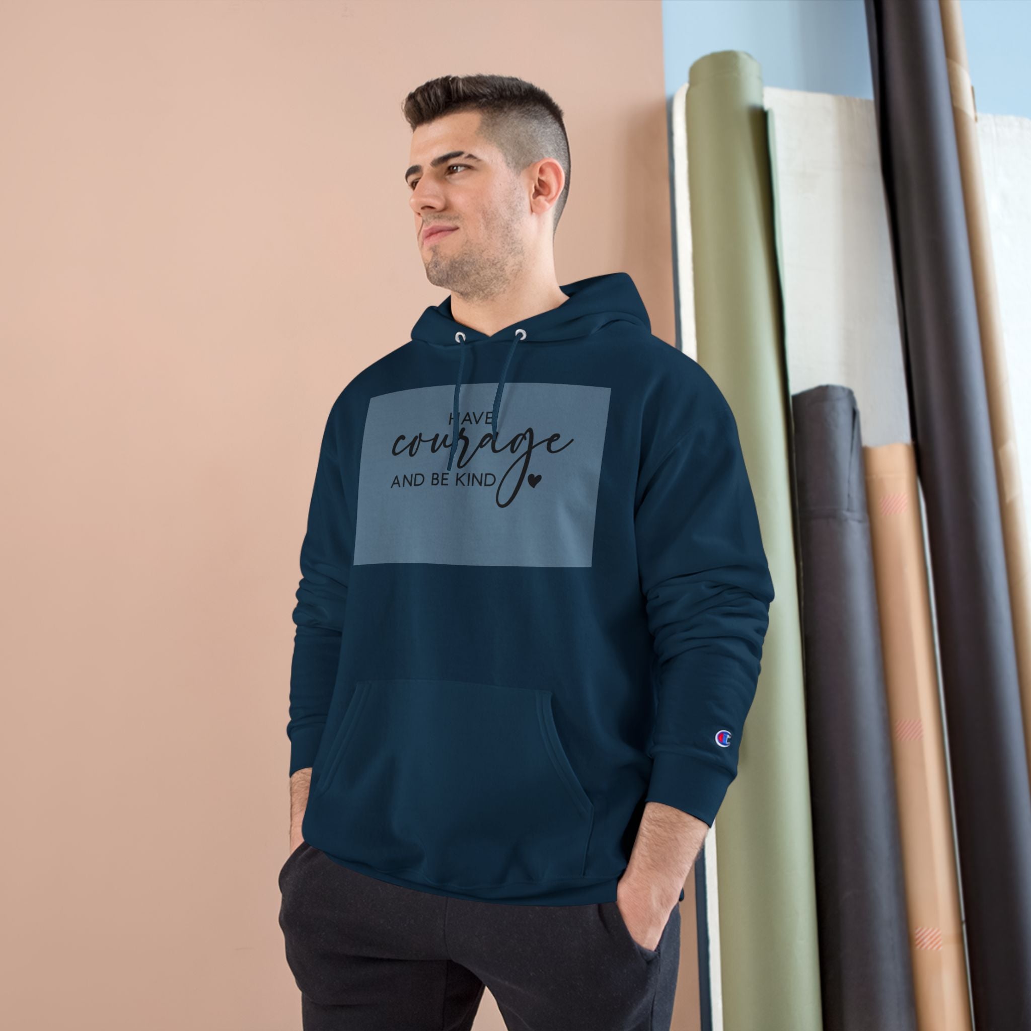Unisex Hoodie – Have Courage and Be Kind Minimalist Print