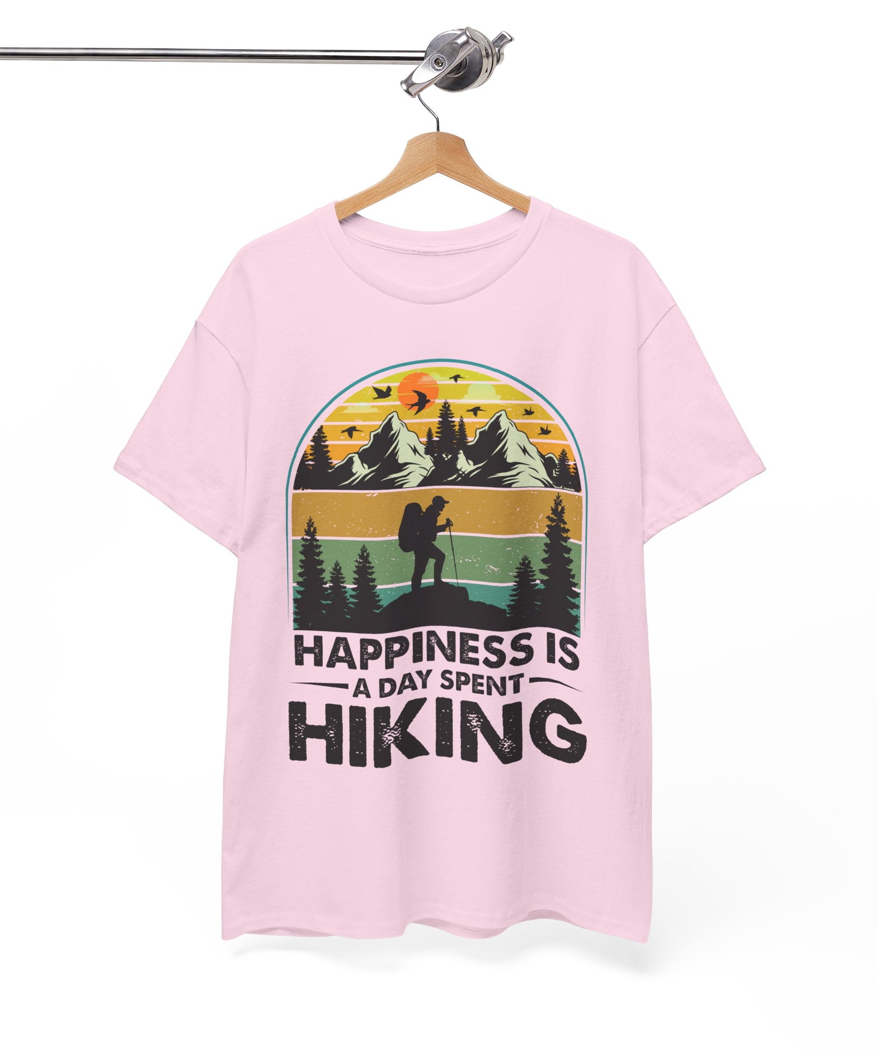 Vintage Hiker Sunset Mountain Tee