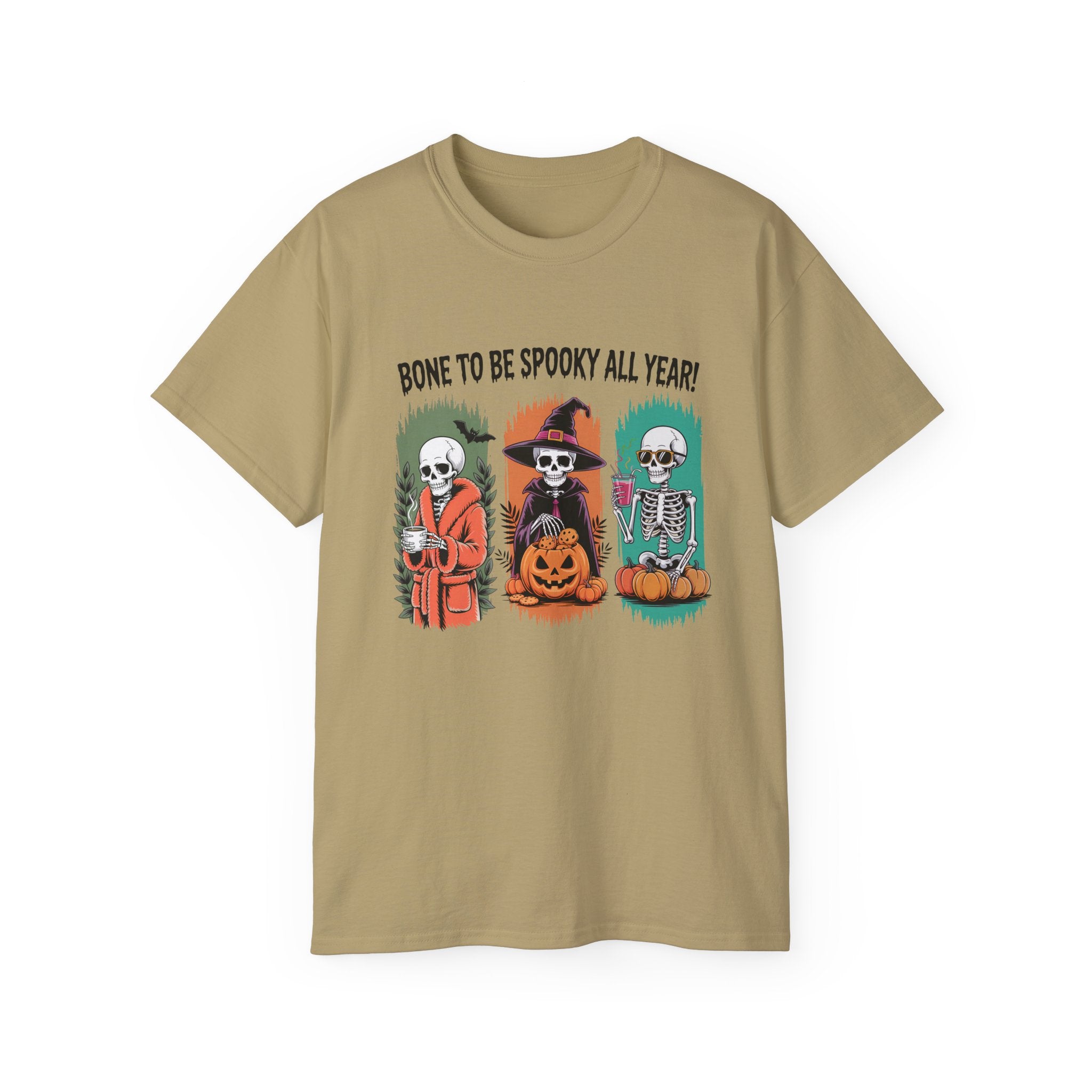 Spooky All Year Skeleton Halloween Tee | Gallory Hive
