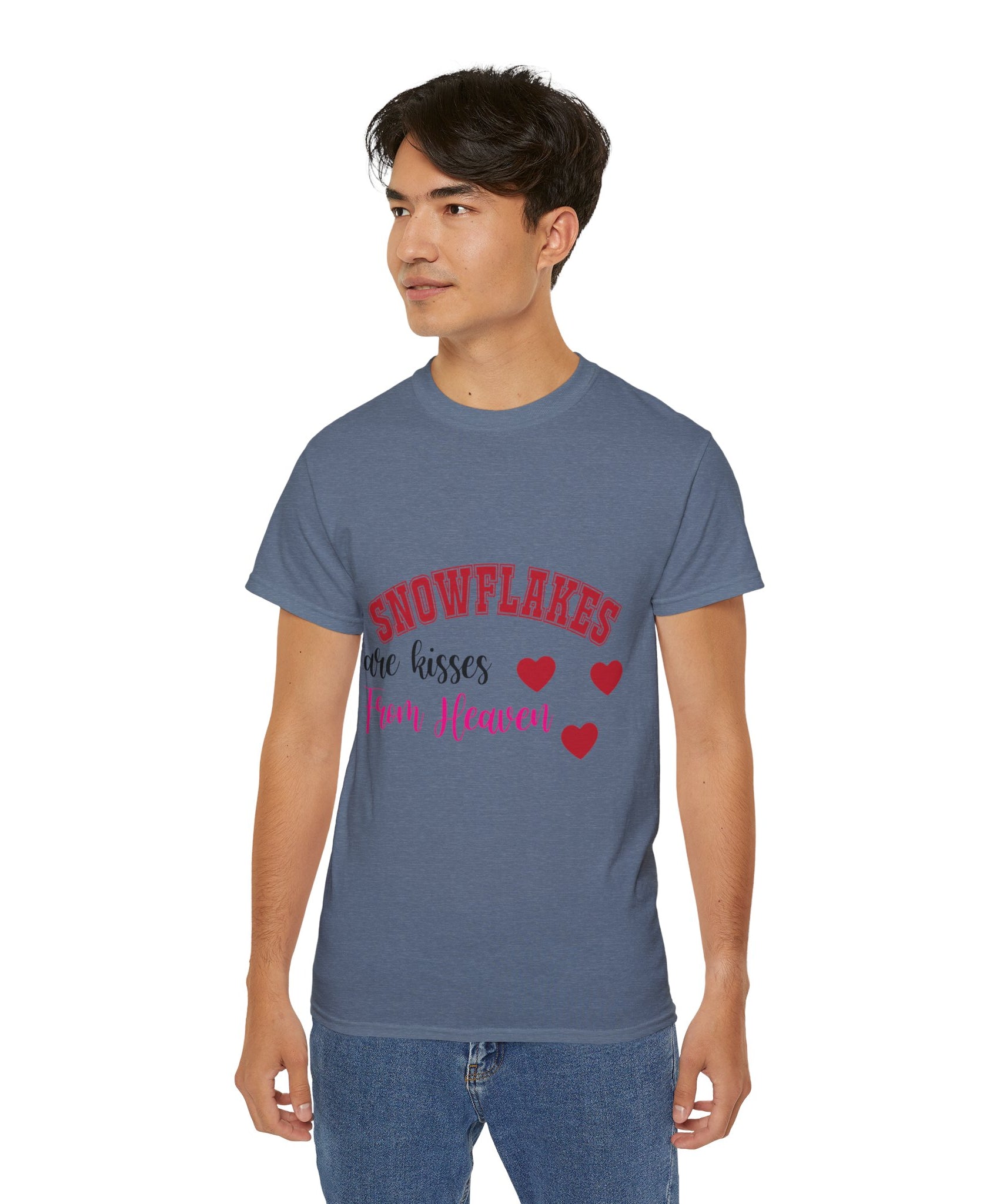 Snowflakes & Hearts Christmas T-Shirt | Gallory Hive