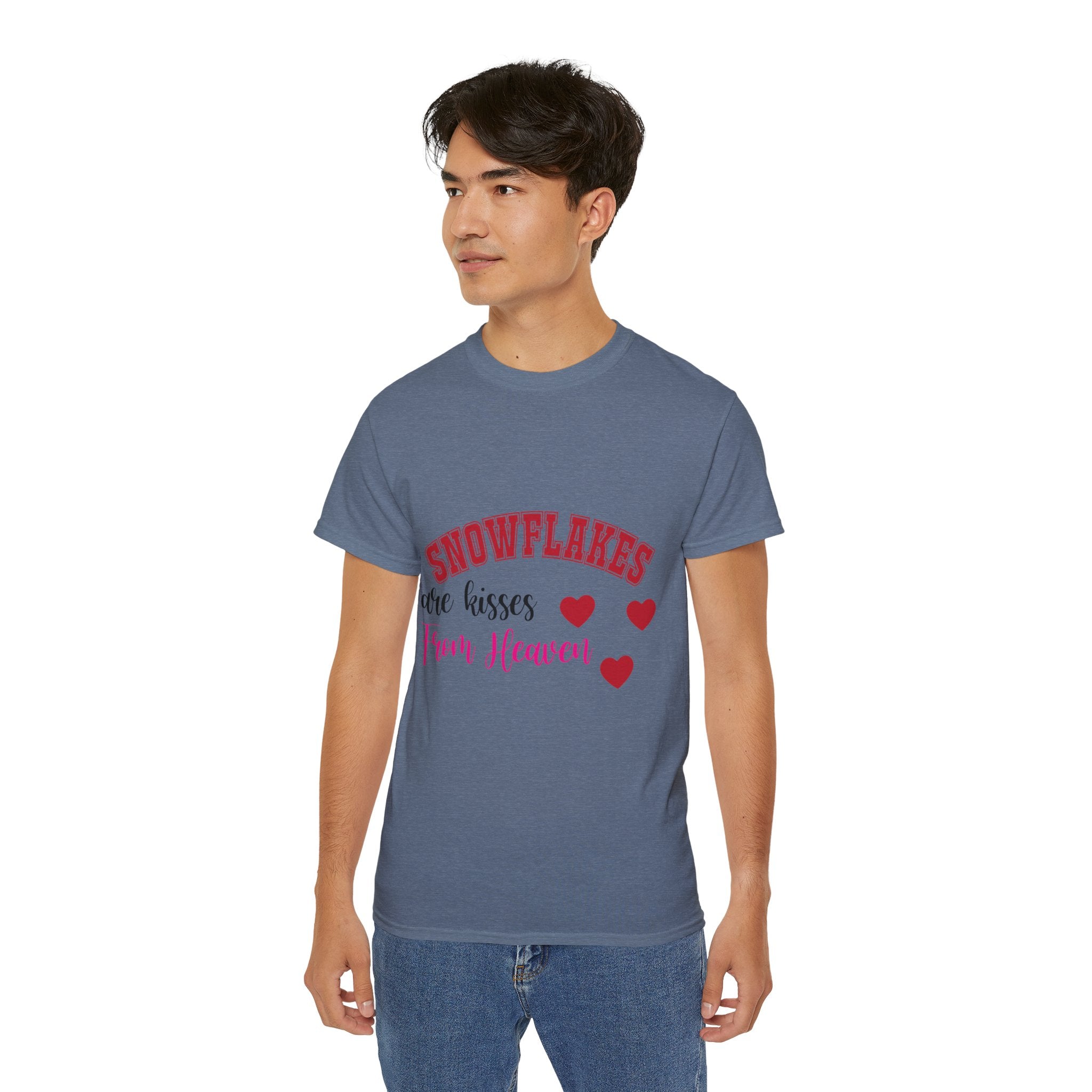 Snowflakes & Hearts Christmas T-Shirt | Gallory Hive