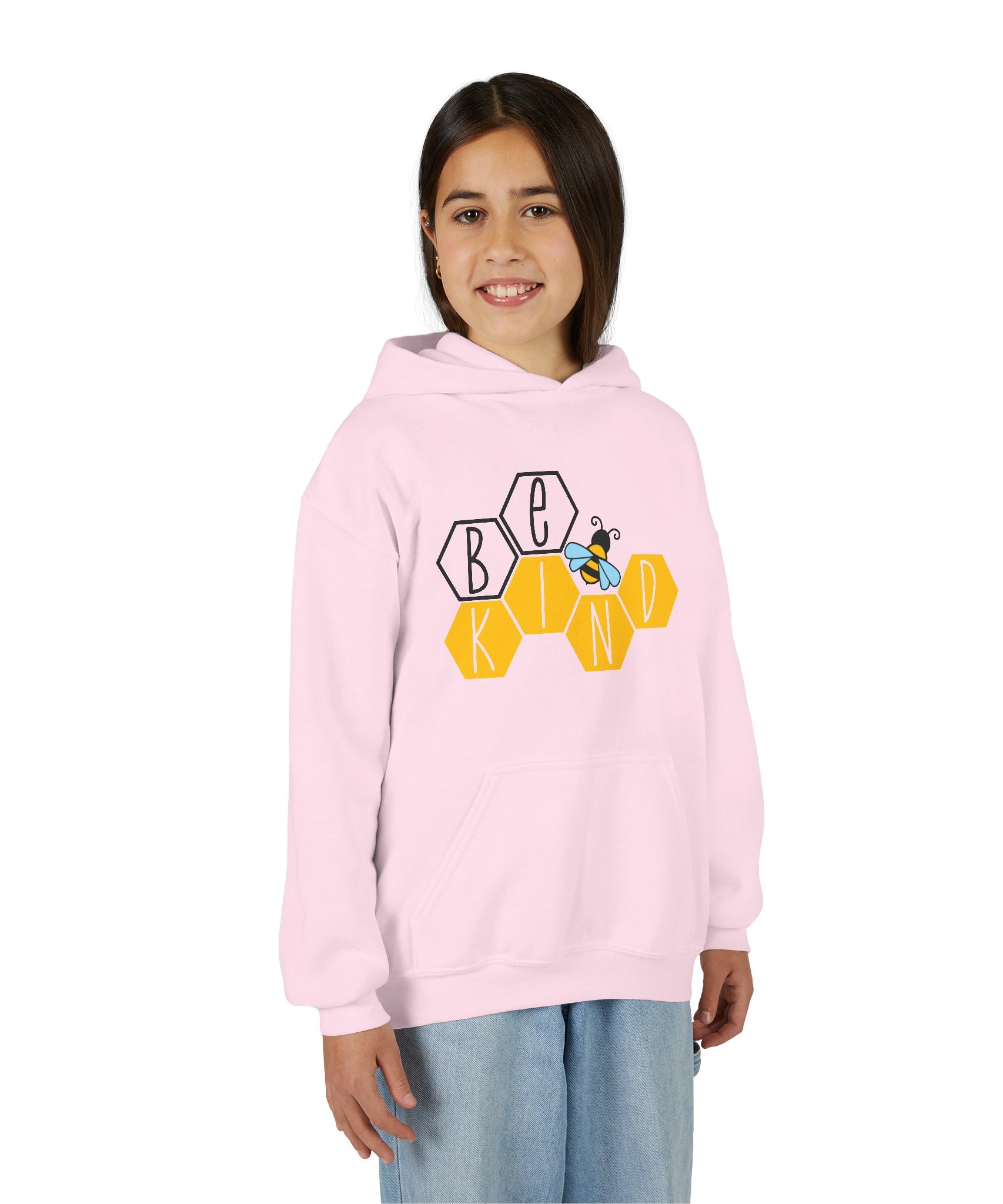 Unisex Kids Hoodie – Bee Kind & Cozy