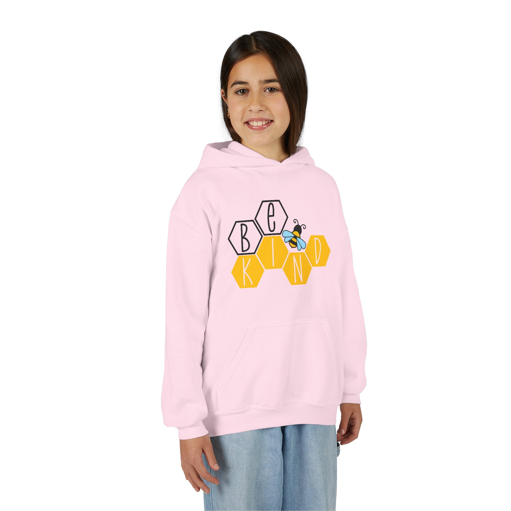 Unisex Kids Hoodie – Bee Kind & Cozy