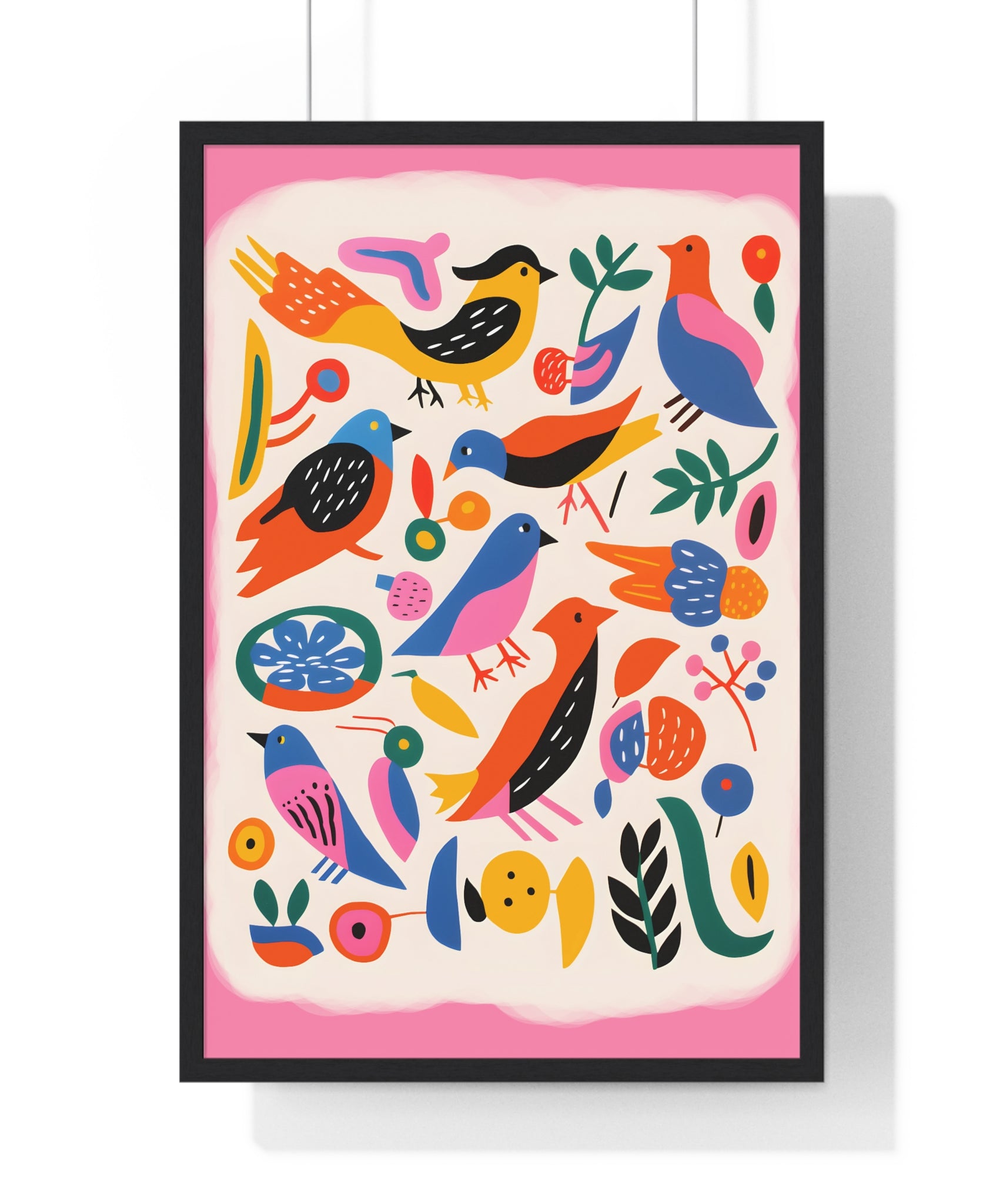 Bird & Botanical Art – Framed Nature Wall Poster | Gallory Hive