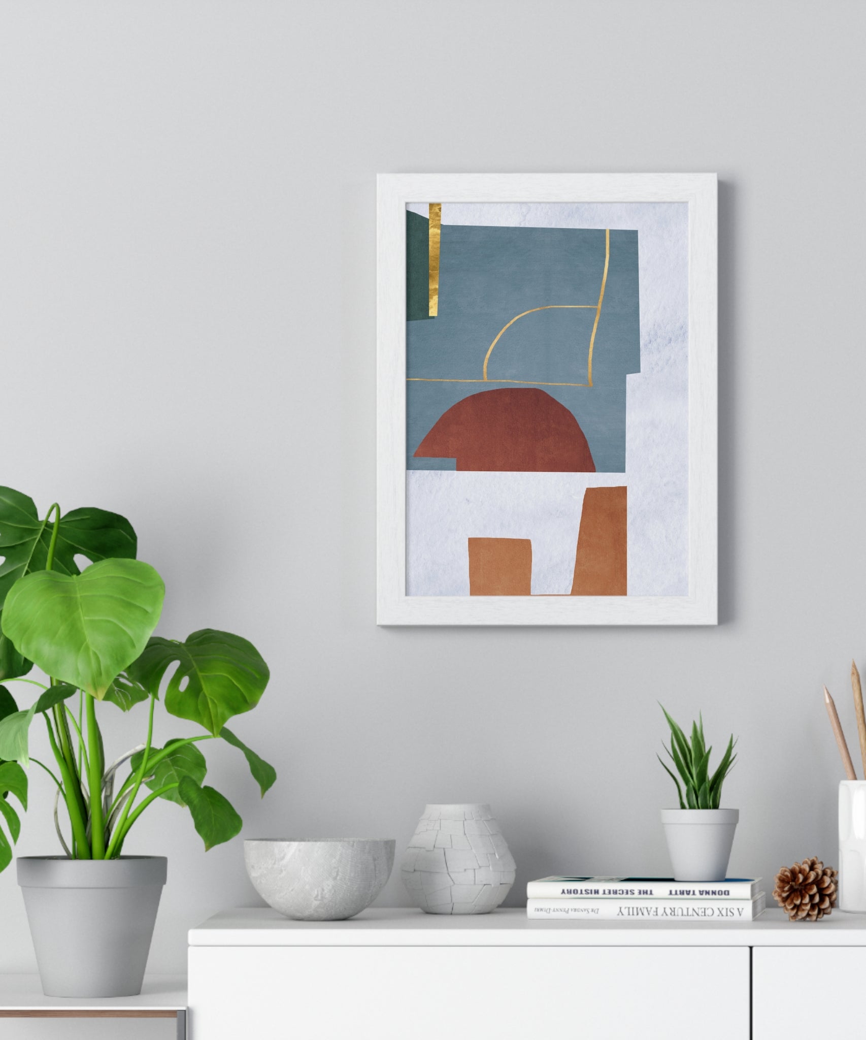 Abstract Carpet Texture Art – Wooden Framed Print