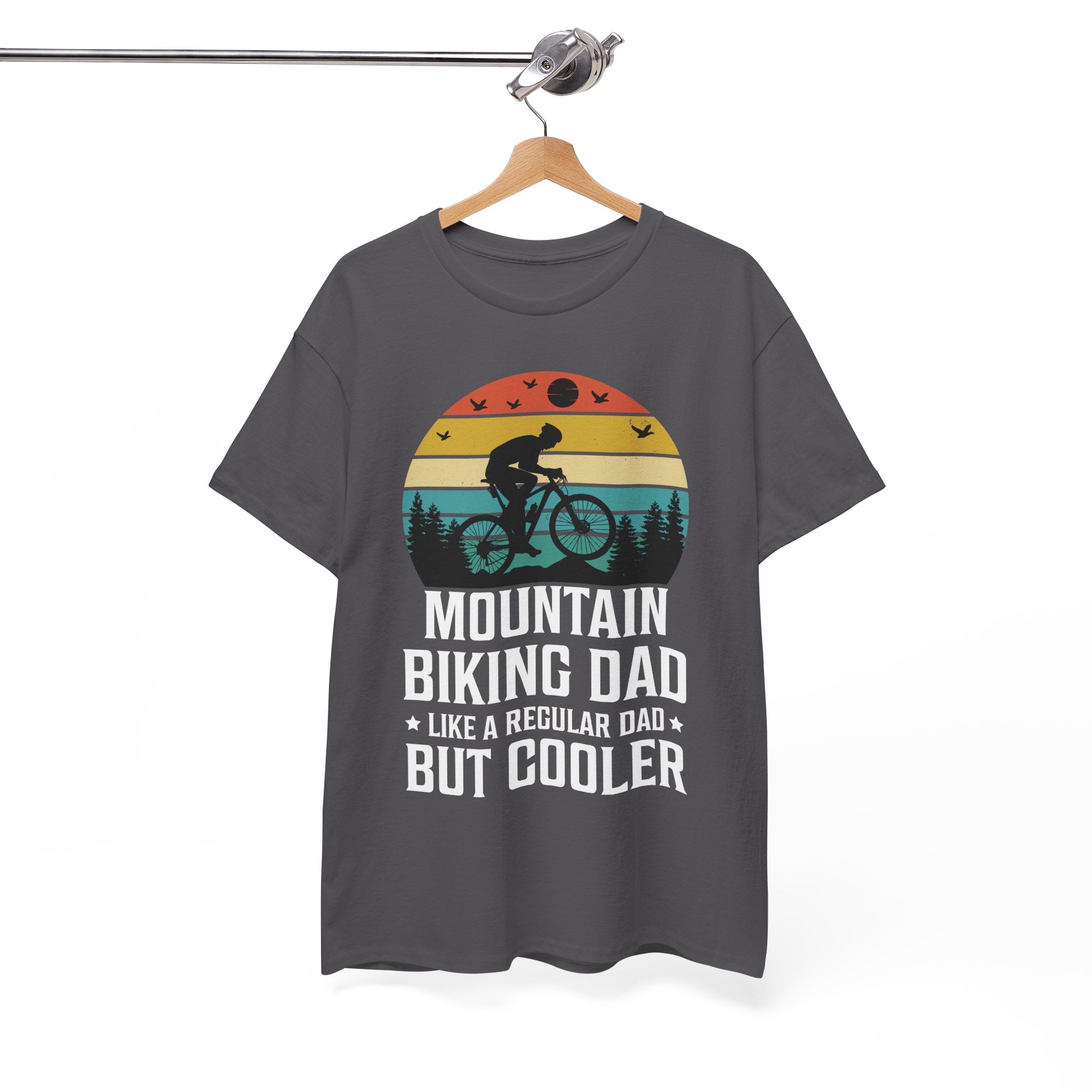 Retro Mountain Biking Dad Tee - Unique Gift Idea | Gallory Hive