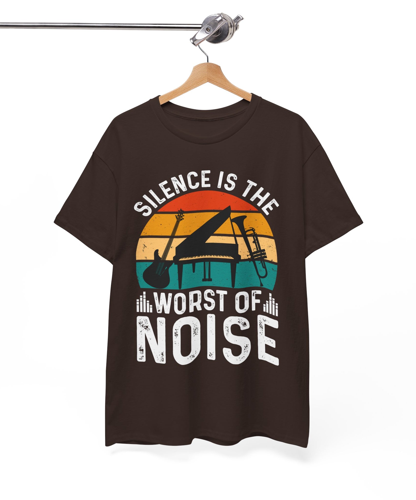 Retro Music Lover-Shirt - Silence Noise Tee