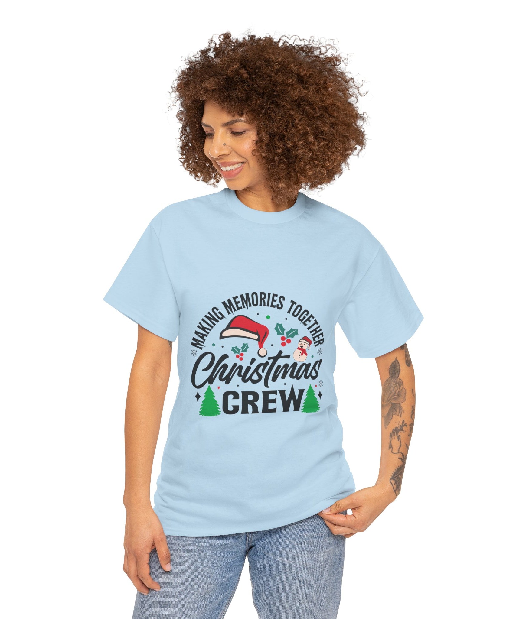 Santa Hat Snowman Xmas Trees Cute Tee | Gallory Hive