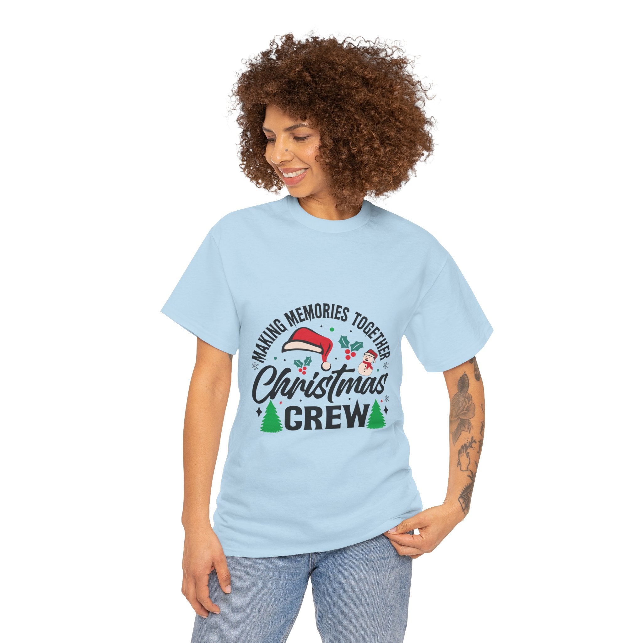 Santa Hat Snowman Xmas Trees Cute Tee | Gallory Hive
