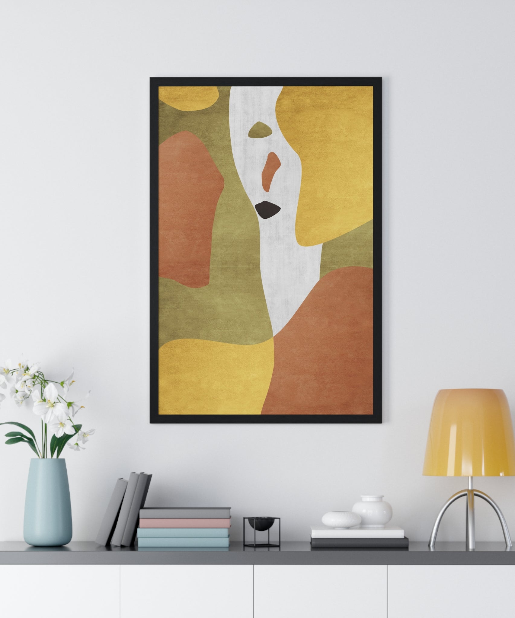 Abstract Carpet Texture Art – Wooden Framed Print