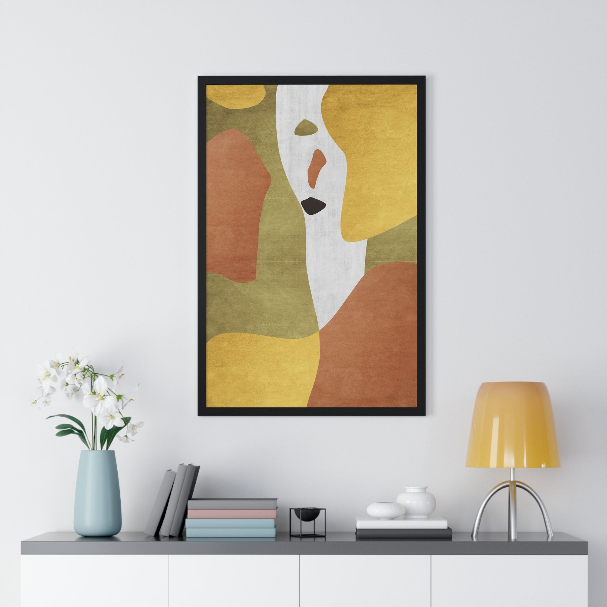 Abstract Carpet Texture Art – Wooden Framed Print