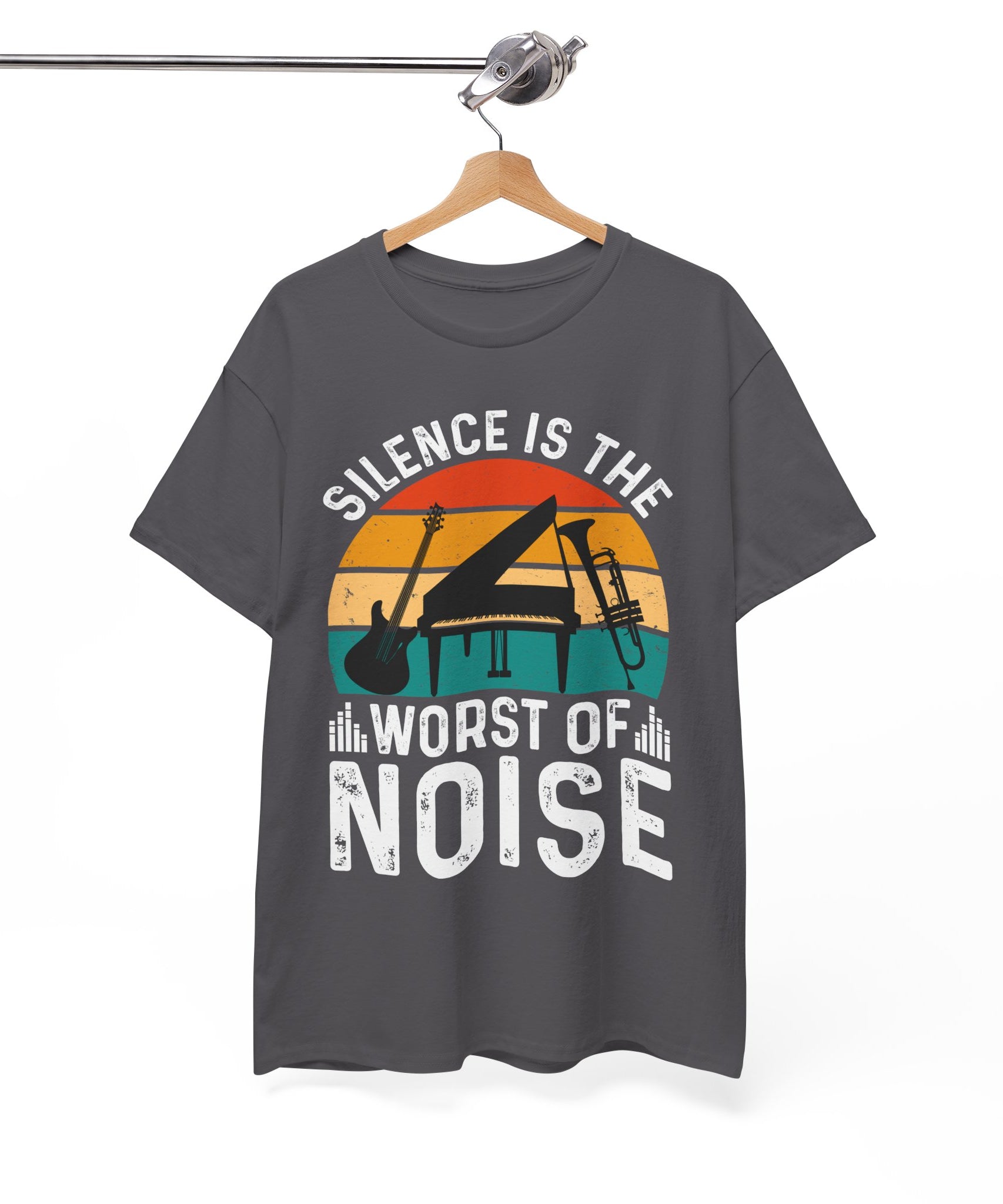 Retro Music Lover-Shirt - Silence Noise Tee | Gallory Hive
