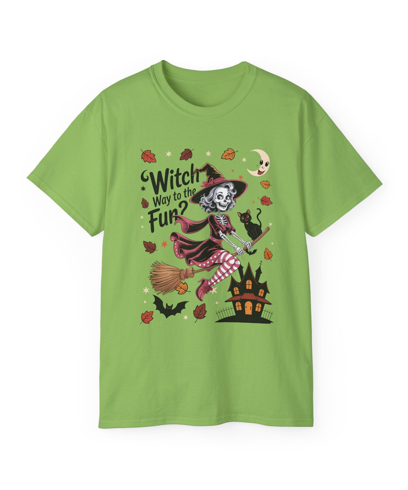 Spooky Cute Witch Ride Halloween Shirt | Gallory Hive