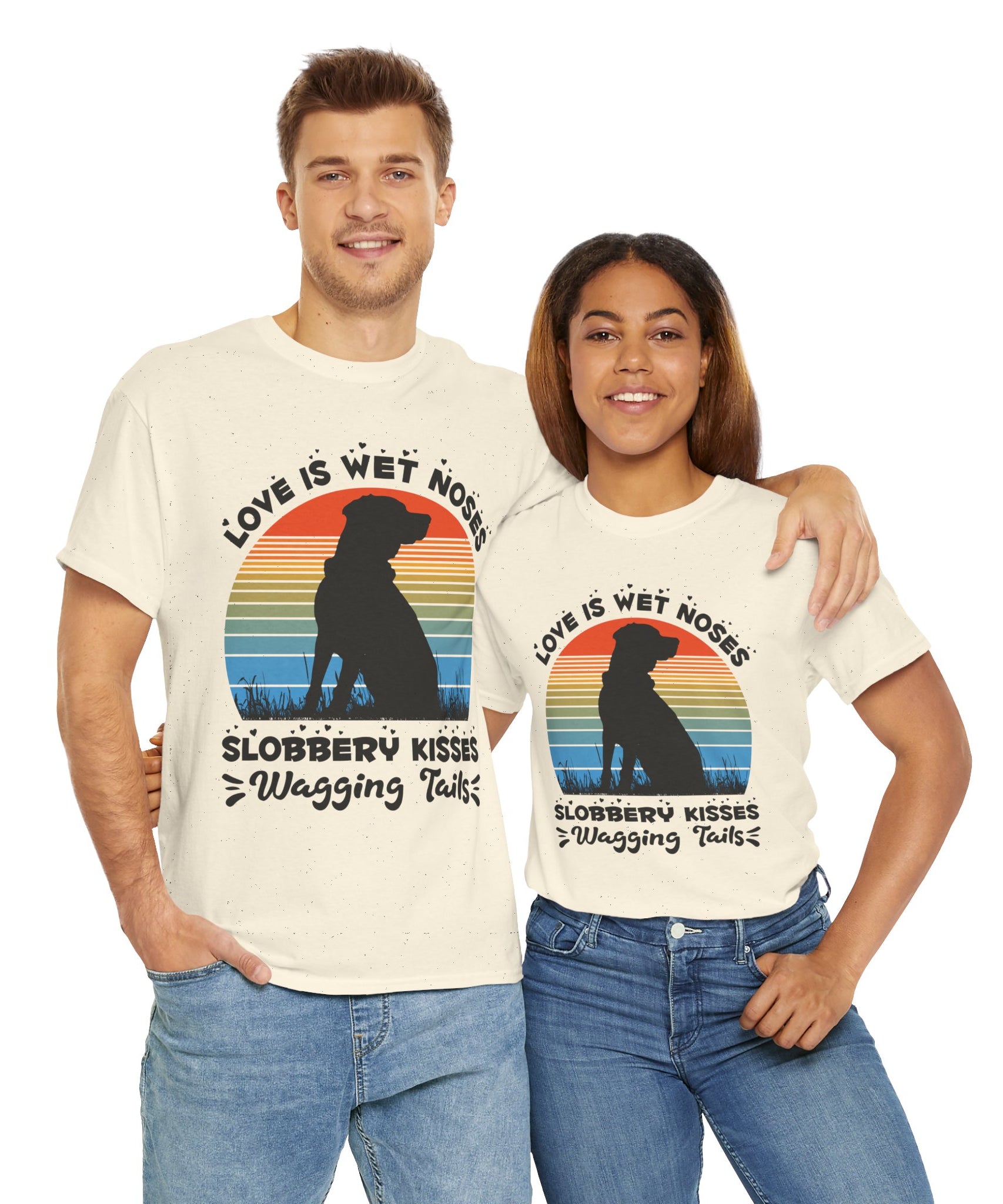 Funny Dog Lover Graphic Tee - Wet Noses