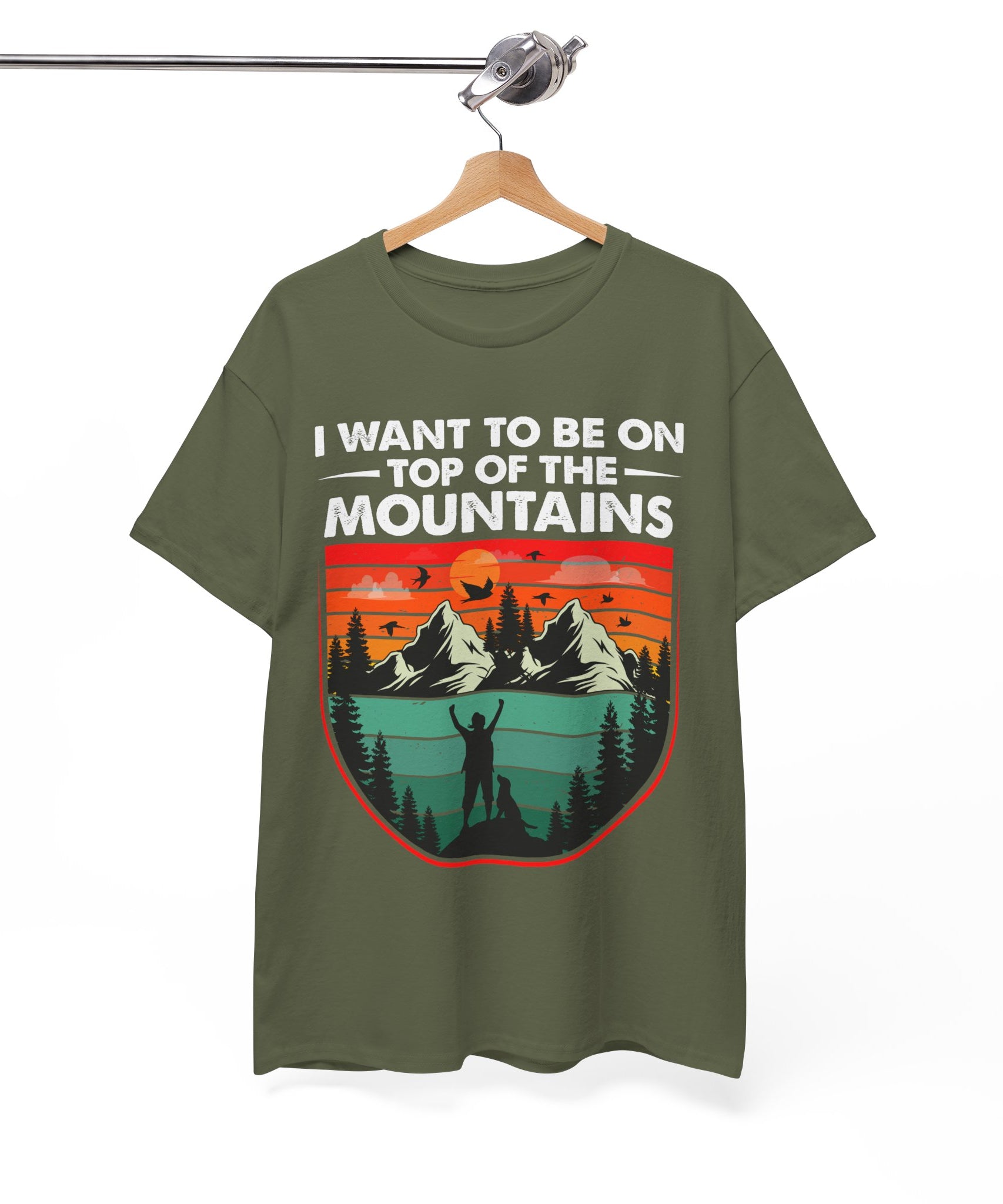 Retro Mountains T-Shirt - Adventure Vibes Tee | Gallory Hive