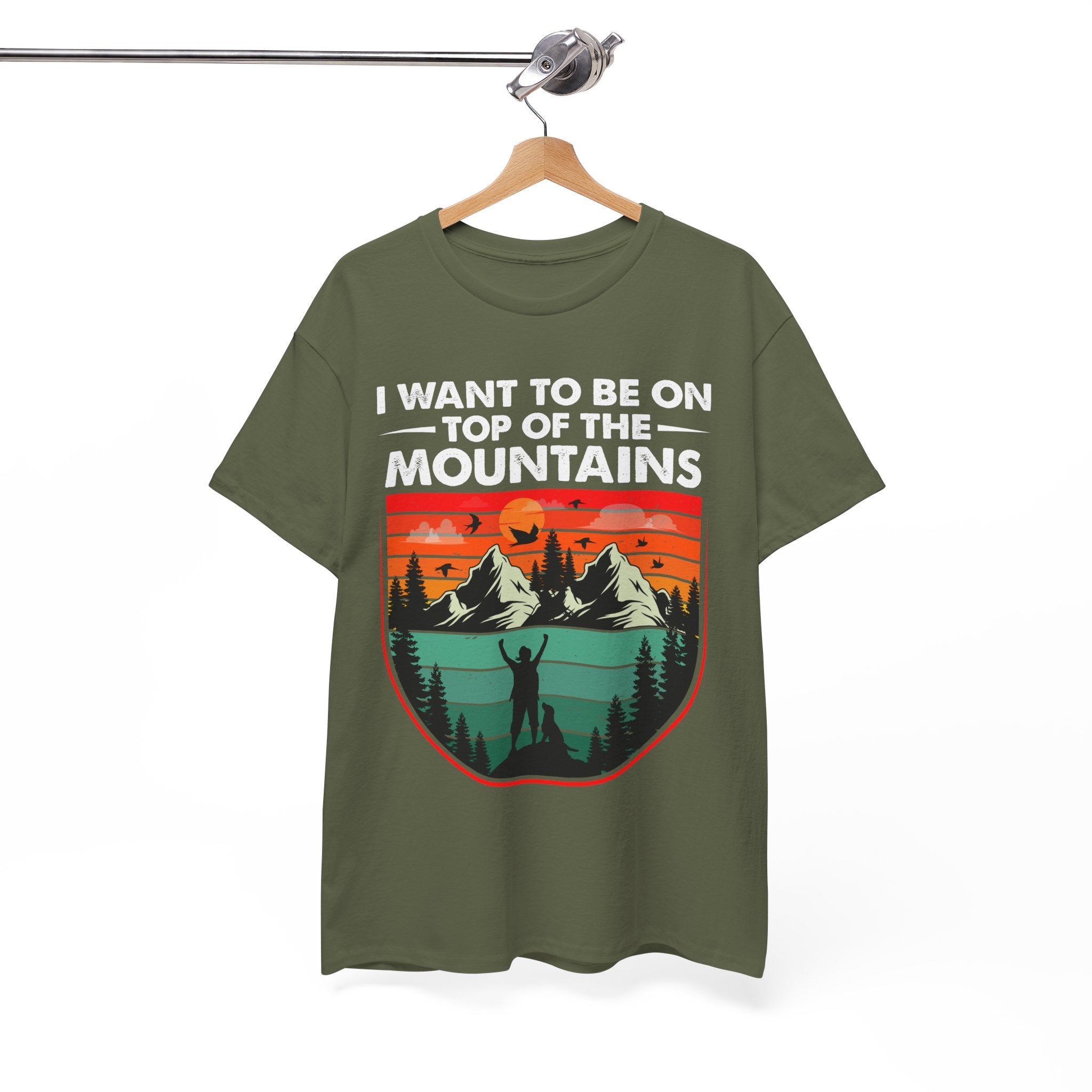 Retro Mountains T-Shirt - Adventure Vibes Tee | Gallory Hive