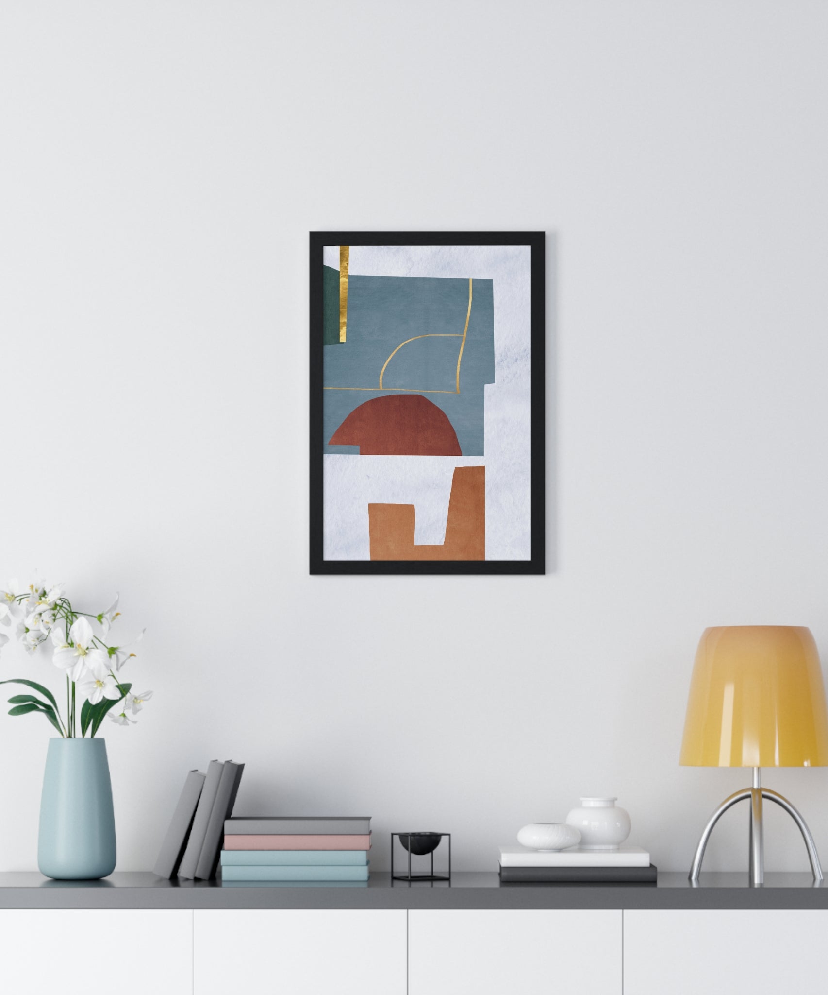 Abstract Carpet Texture Art – Wooden Framed Print