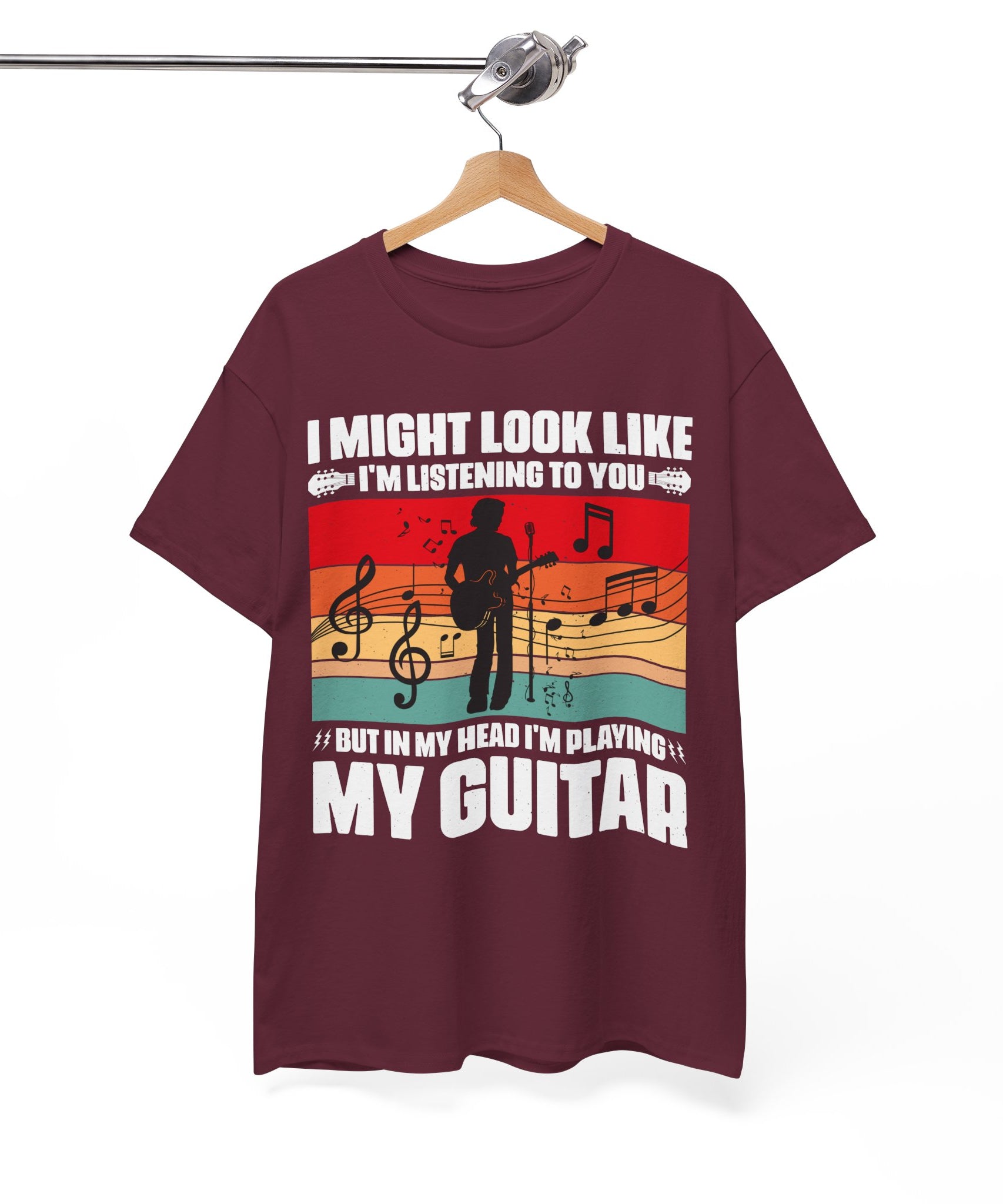 Retro Guitar Playing Mind T-Shirt