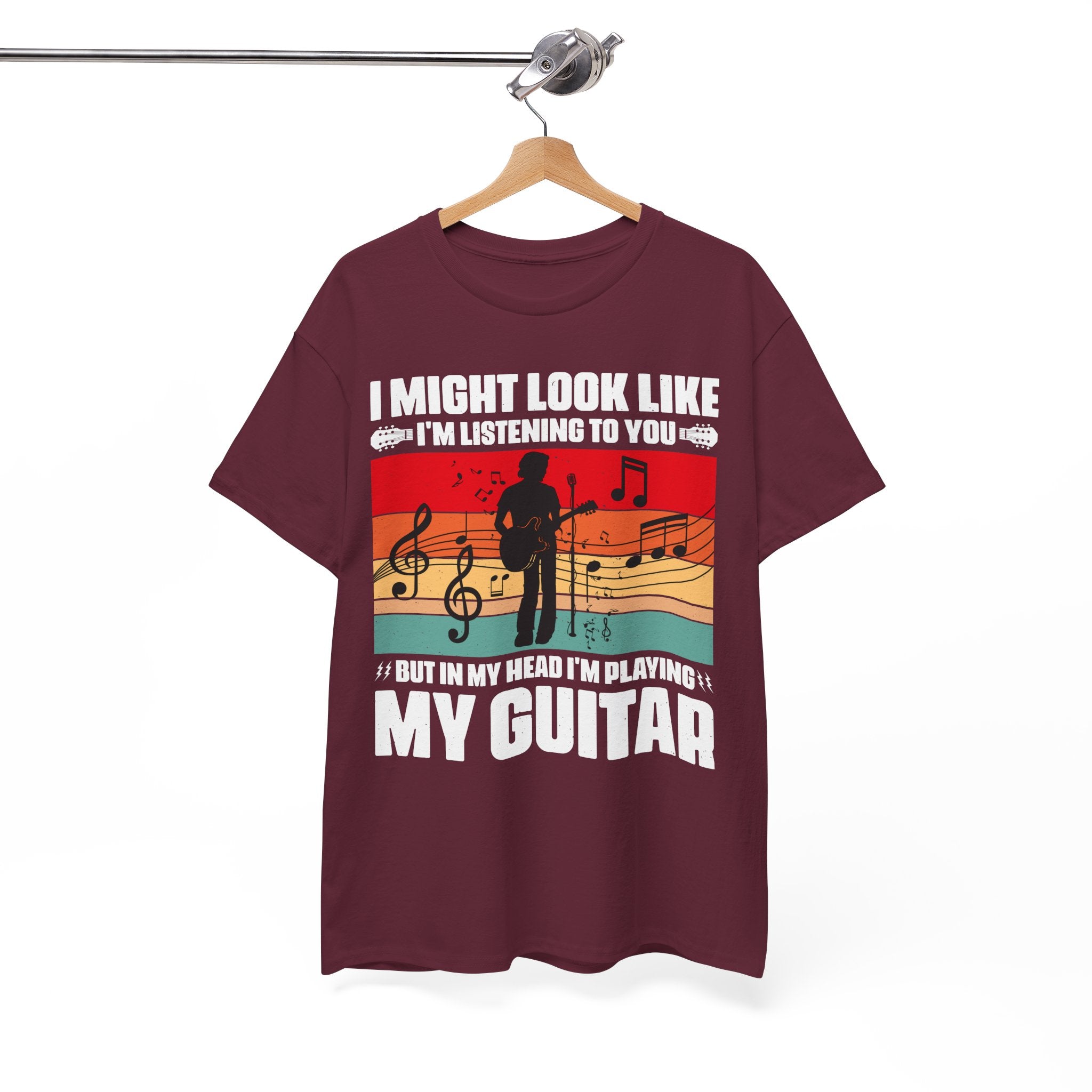 Retro Guitar Playing Mind T-Shirt