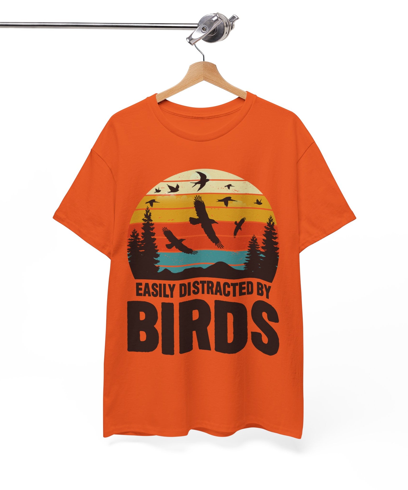 Retro Birds Lover Tee - Distracted Design