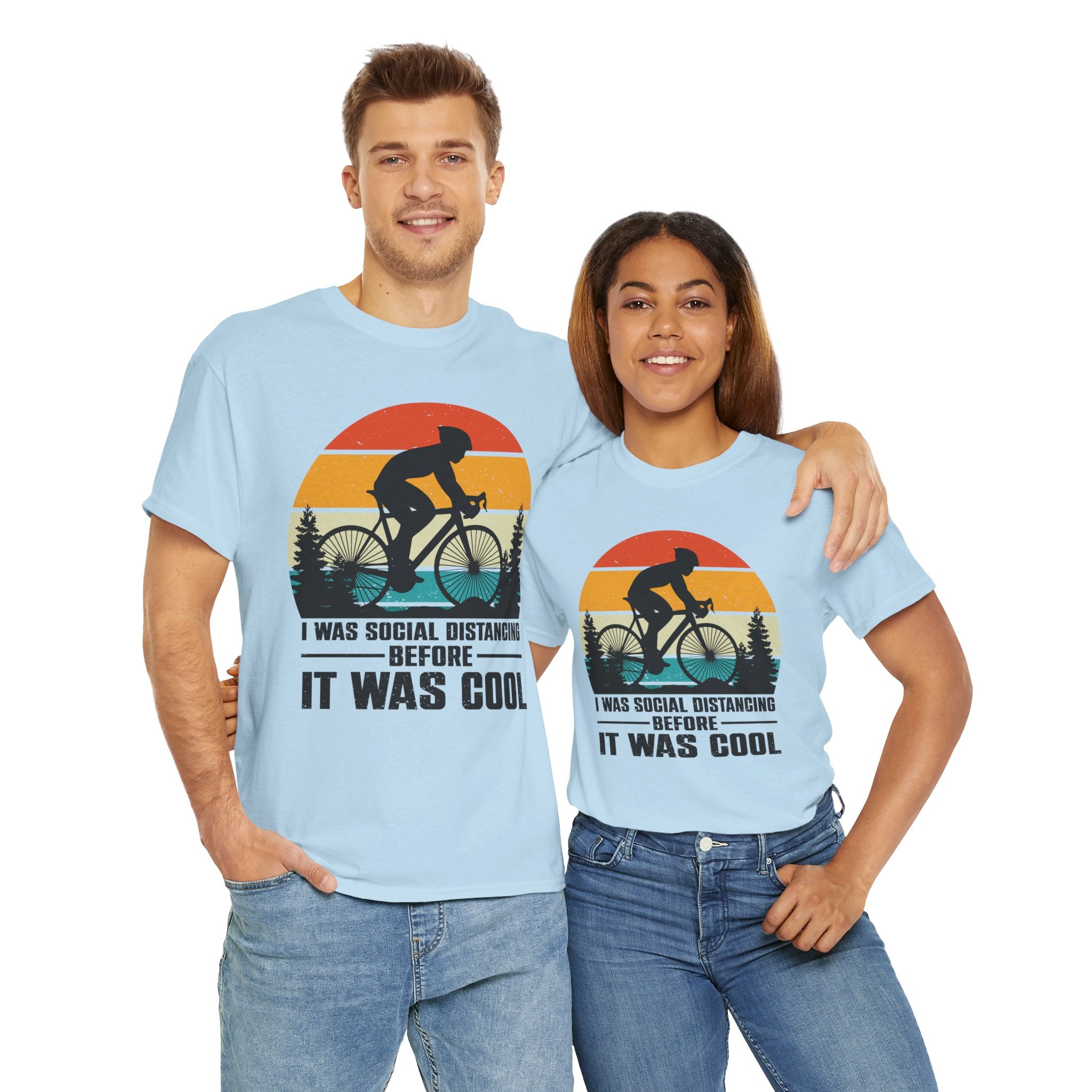 Retro Social Distancing Cyclist Tee