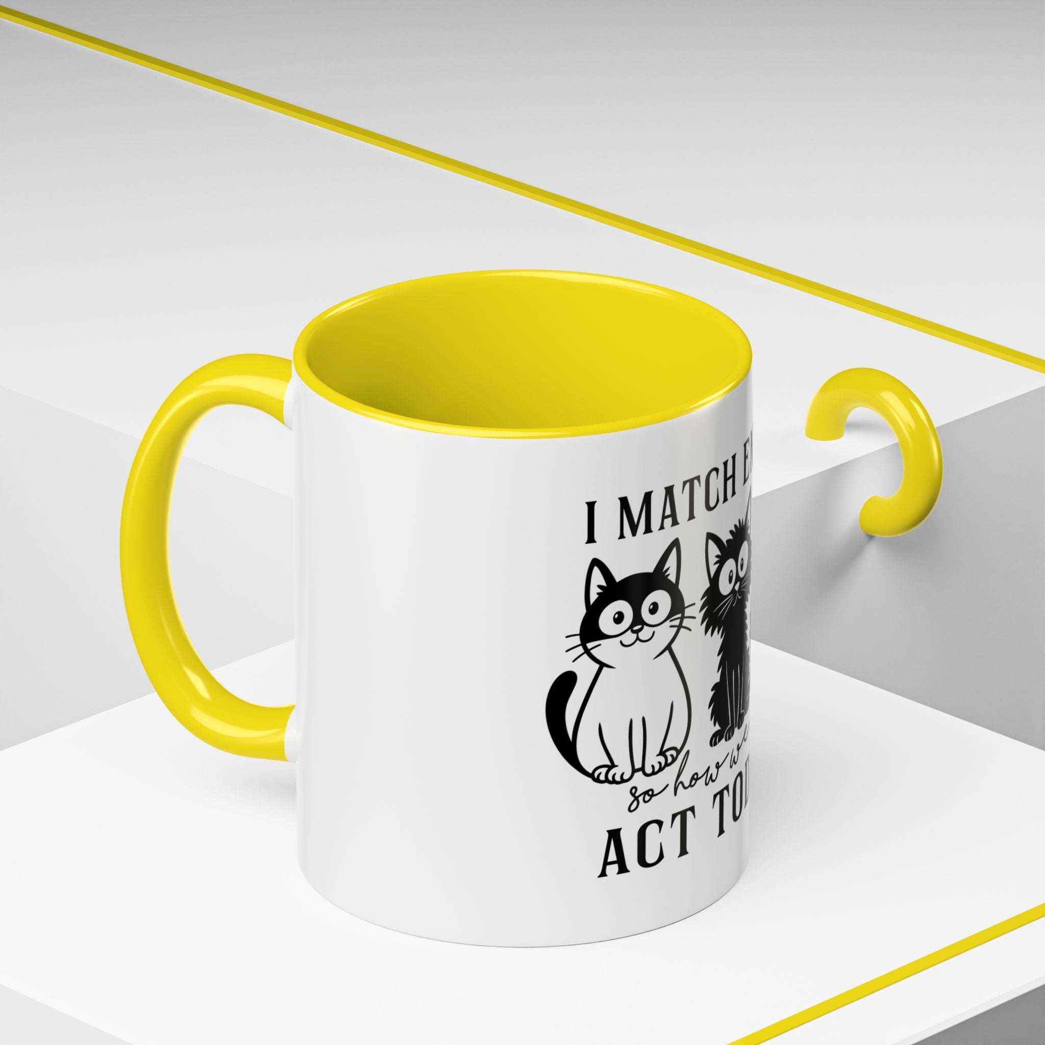 Quirky Cat Coffee Mug, Fun Kitty Mug for Cat Lovers, Gift for Pet Owners, Unique Cat-Themed Drinkware, Cute Cat Lover Present