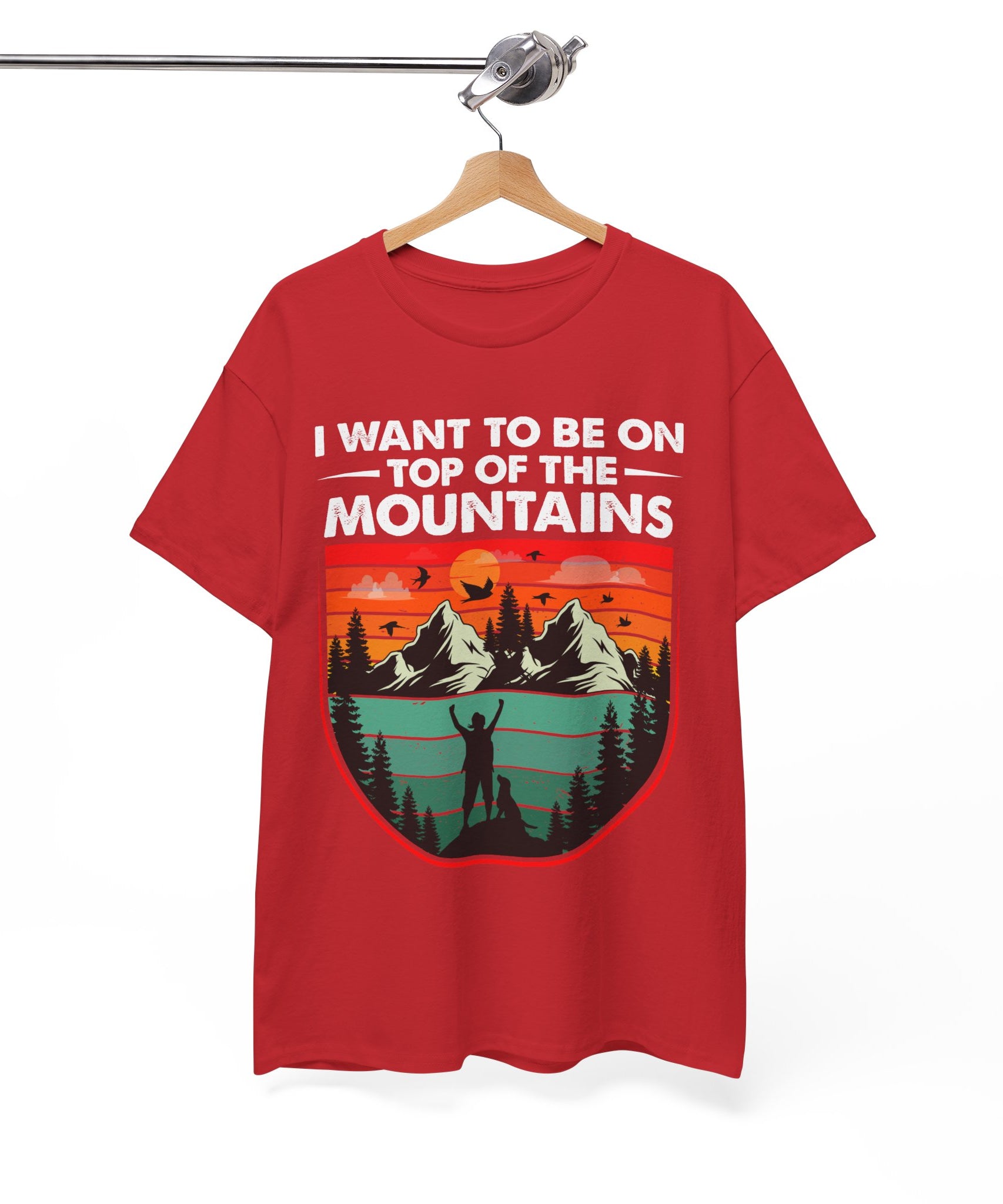 Retro Mountains T-Shirt - Adventure Vibes Tee | Gallory Hive