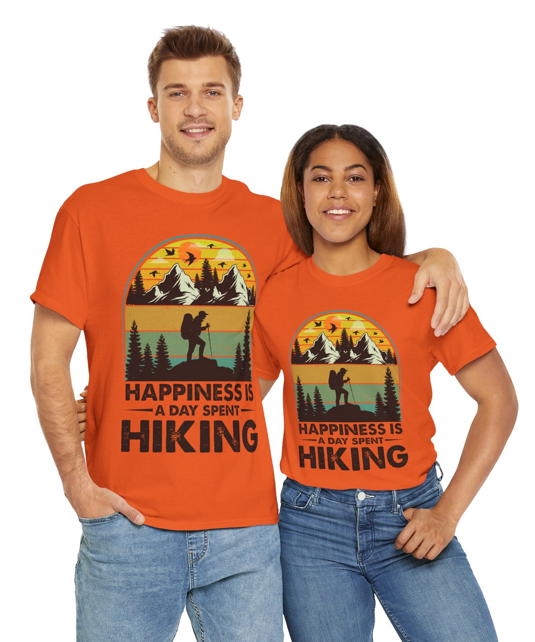 Vintage Hiker Sunset Mountain Tee
