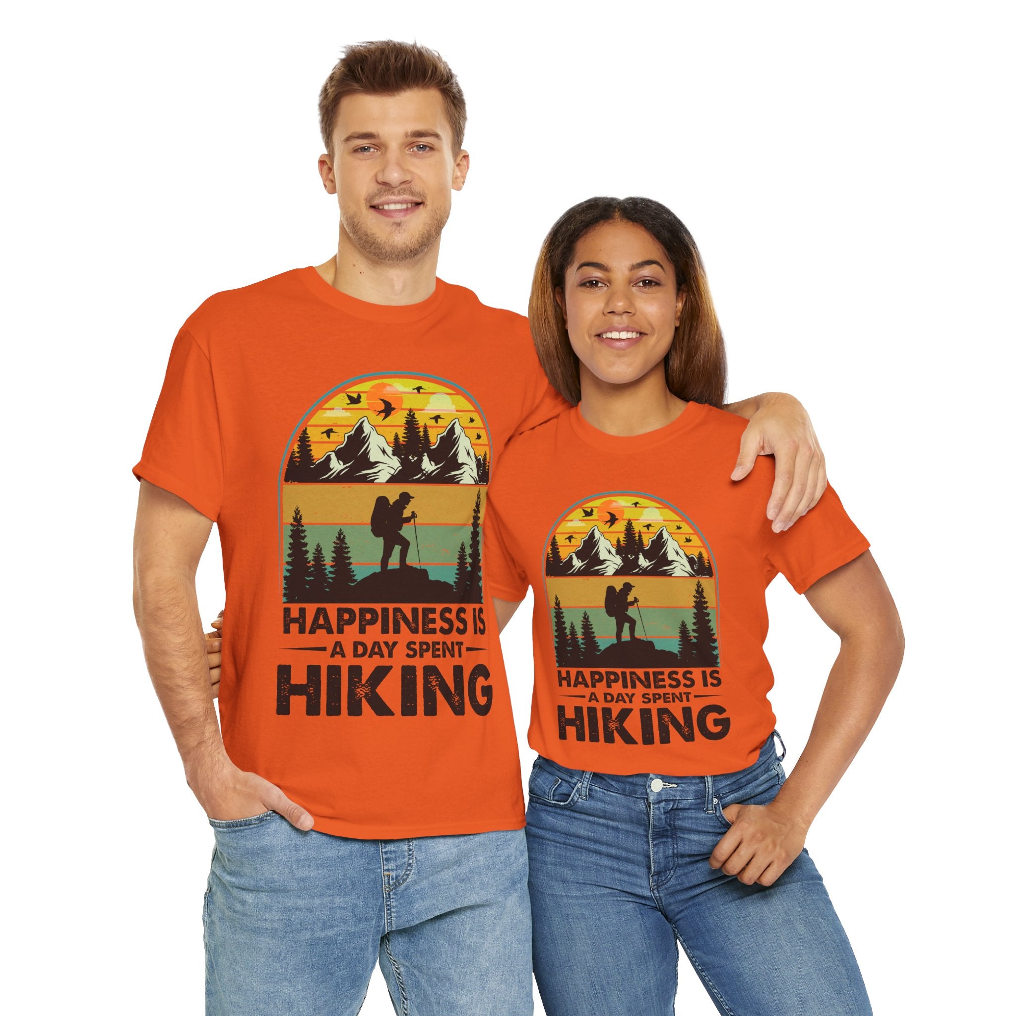 Vintage Hiker Sunset Mountain Tee