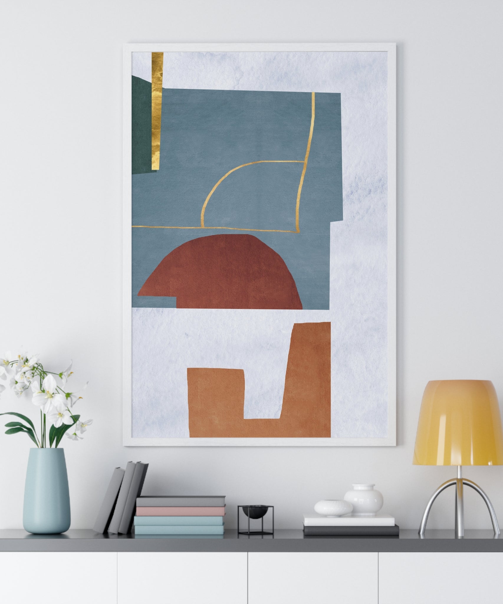 Abstract Carpet Texture Art – Wooden Framed Print