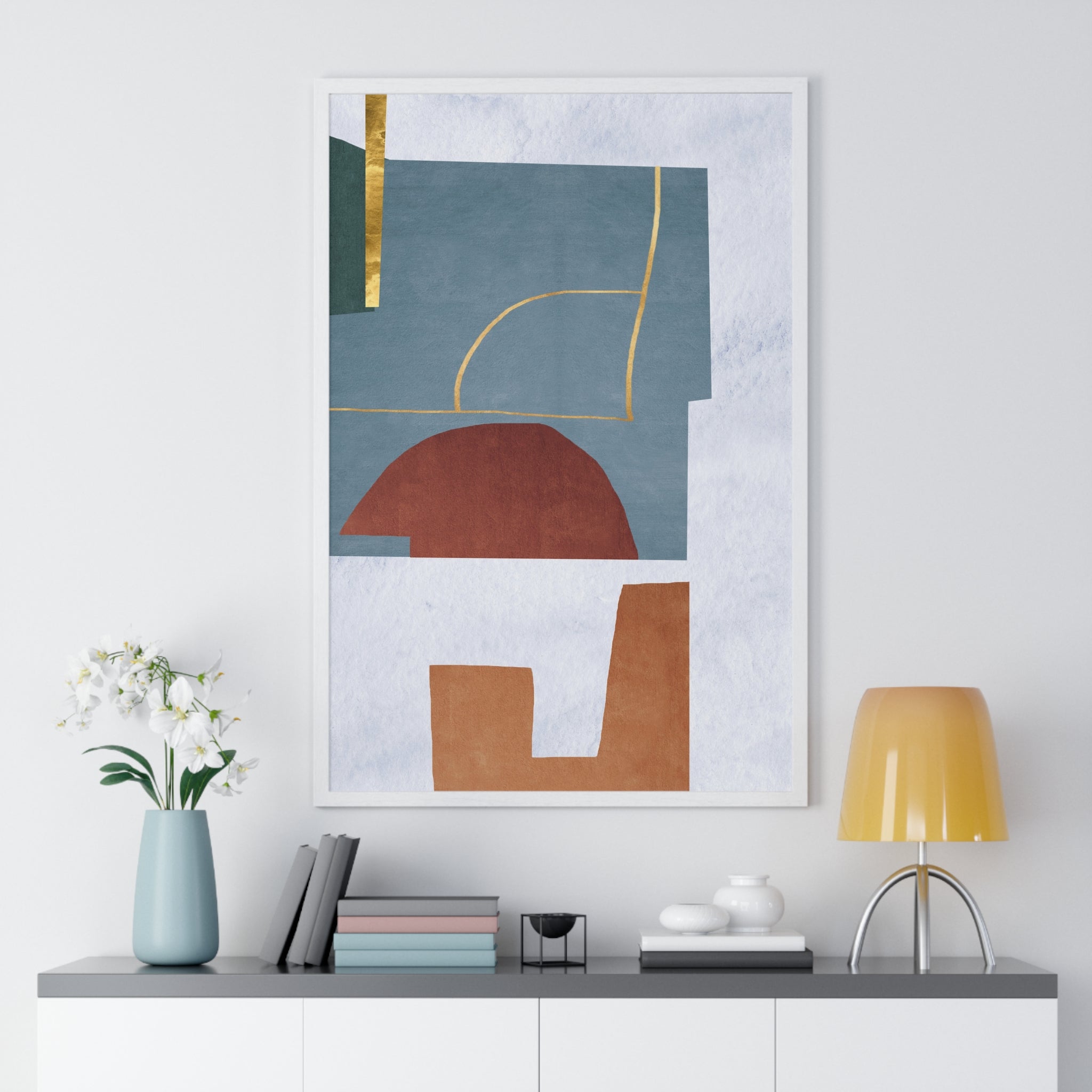 Abstract Carpet Texture Art – Wooden Framed Print