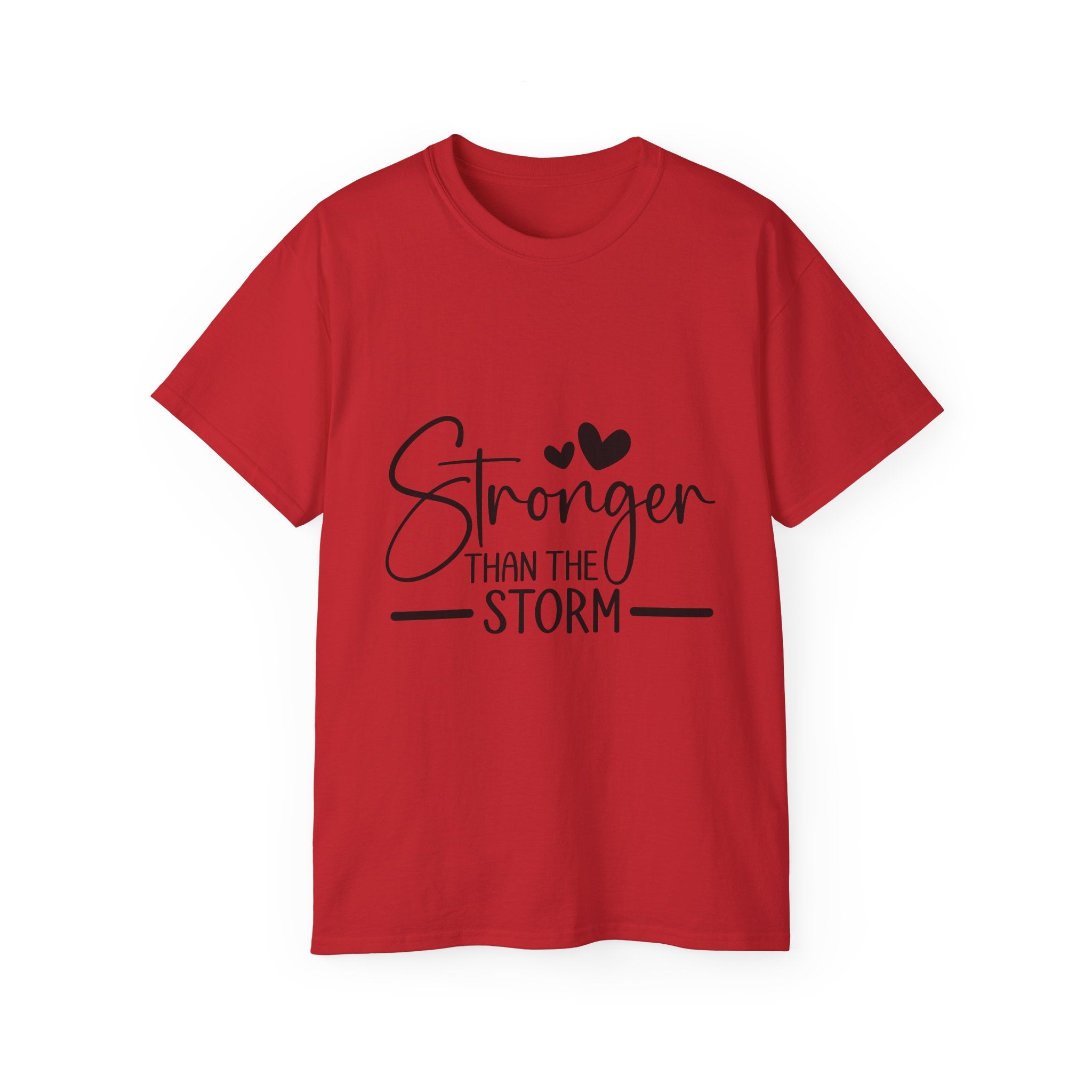Unisex Stronger than the storm Tee - Inspirational Casual Wear, Christian T-Shirt, Motivational Gift, Faith-Based Apparel, Everyday Comfort