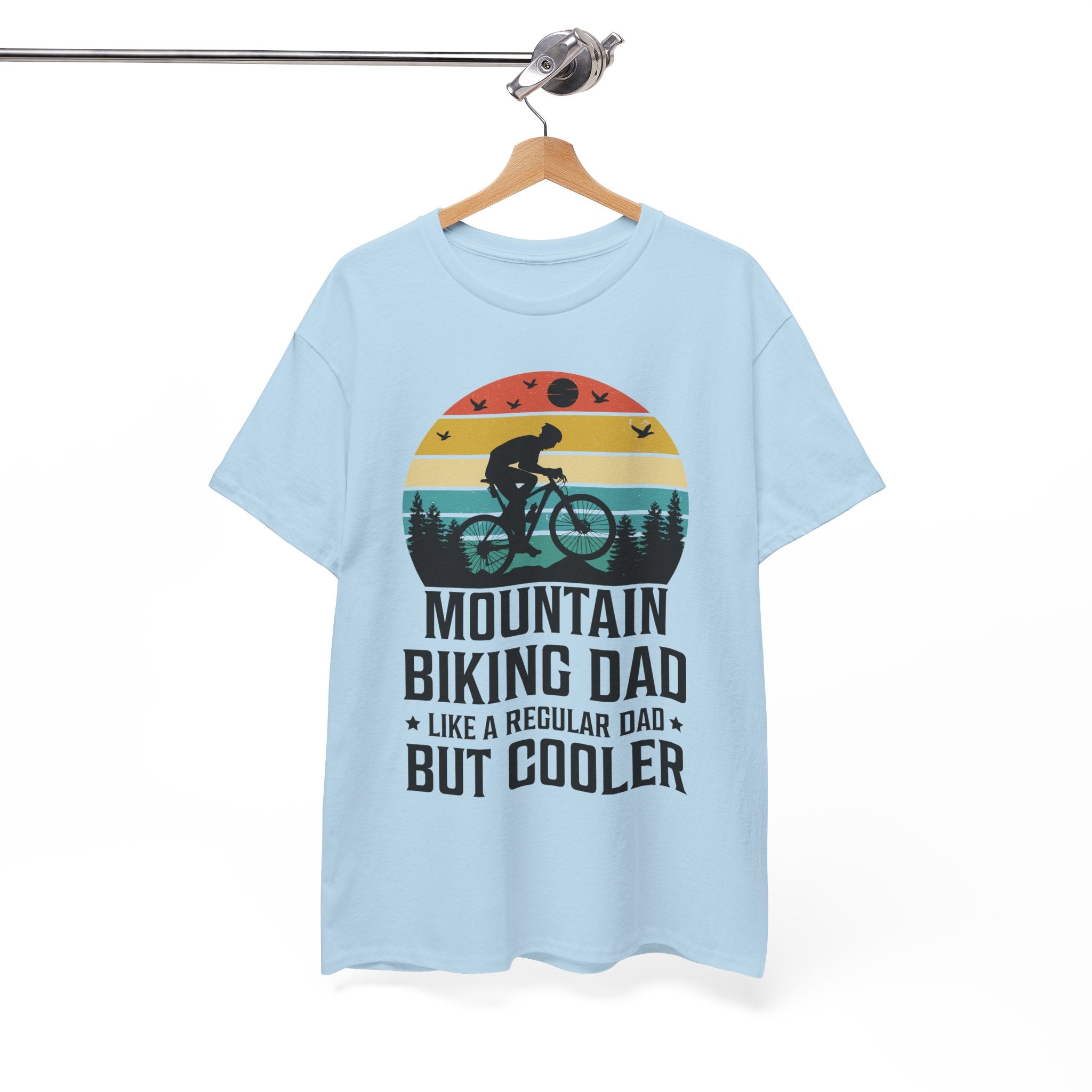 Retro Mountain Biking Dad Tee - Unique Gift Idea